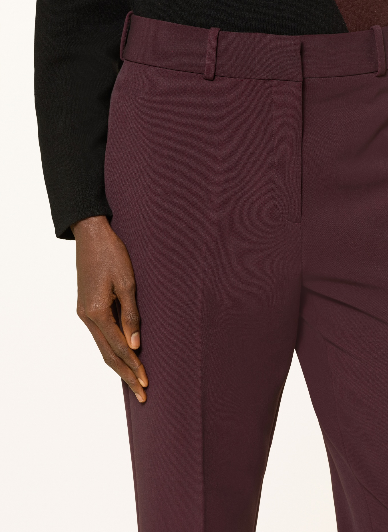 REISS Hose GABI: DUNKELROT