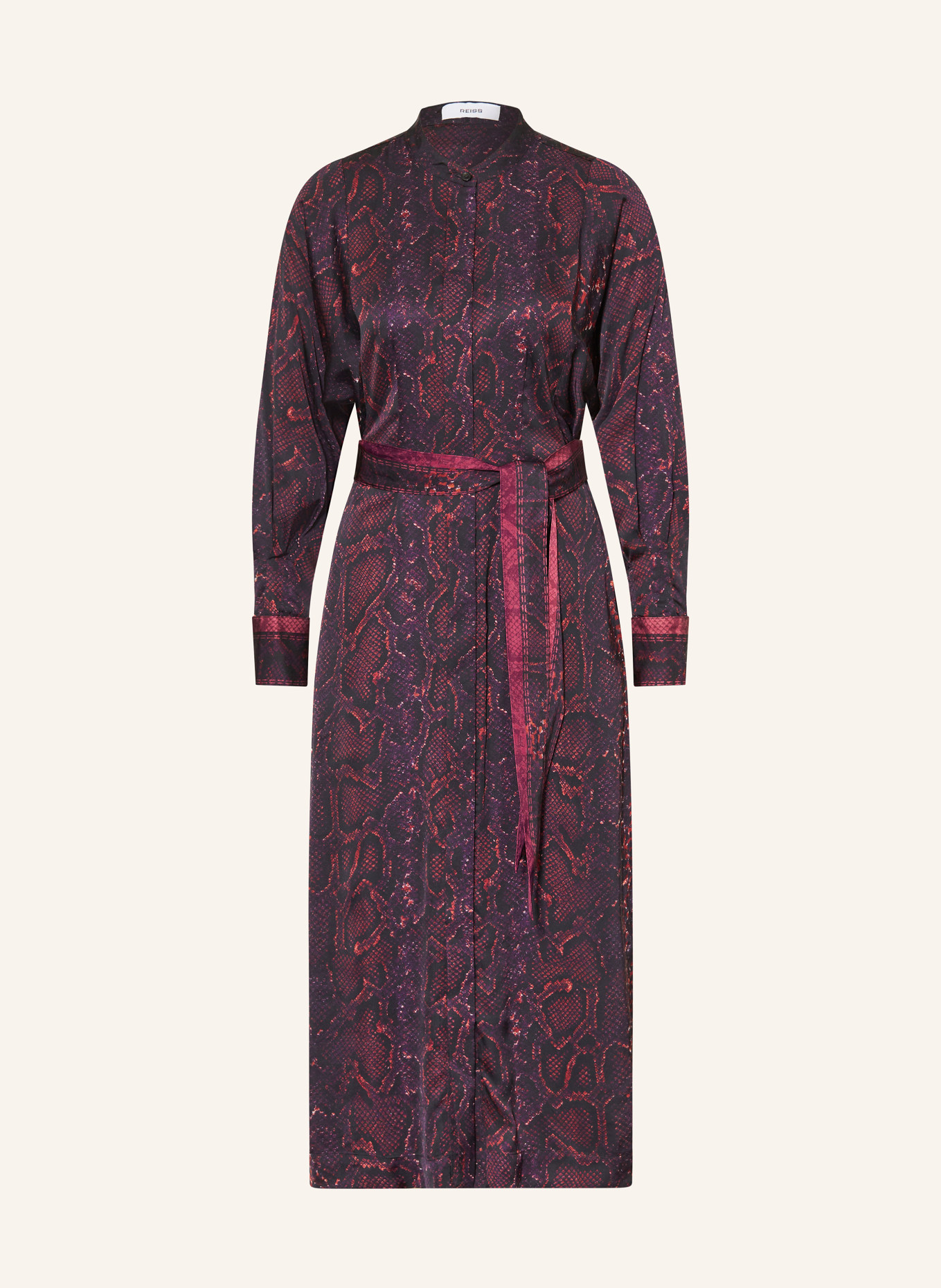 REISS Kleid DARIA: FUCHSIA / DUNKELLILA / SCHWARZ