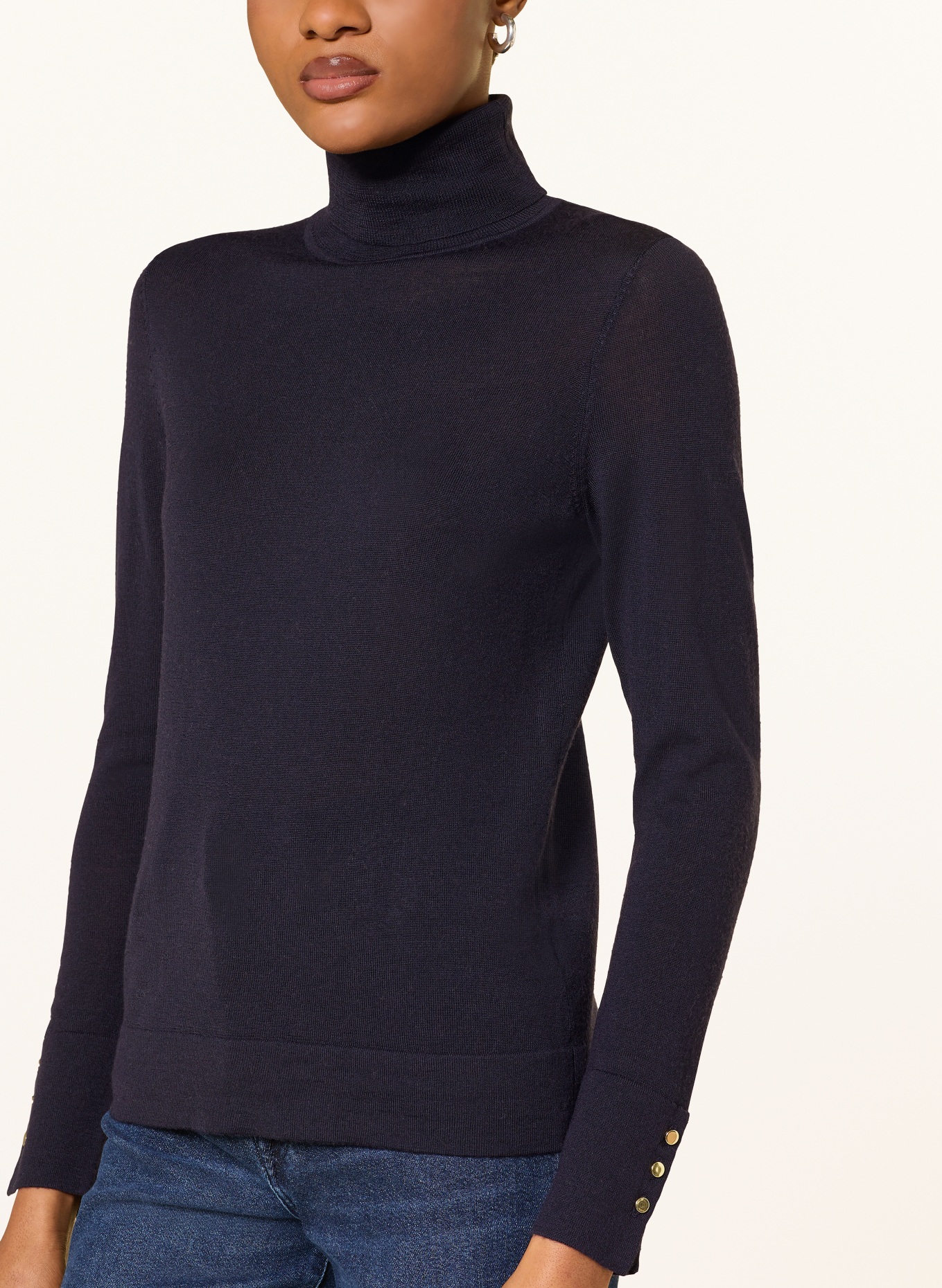 HOBBS Rollkragenpullover LARA: DUNKELBLAU