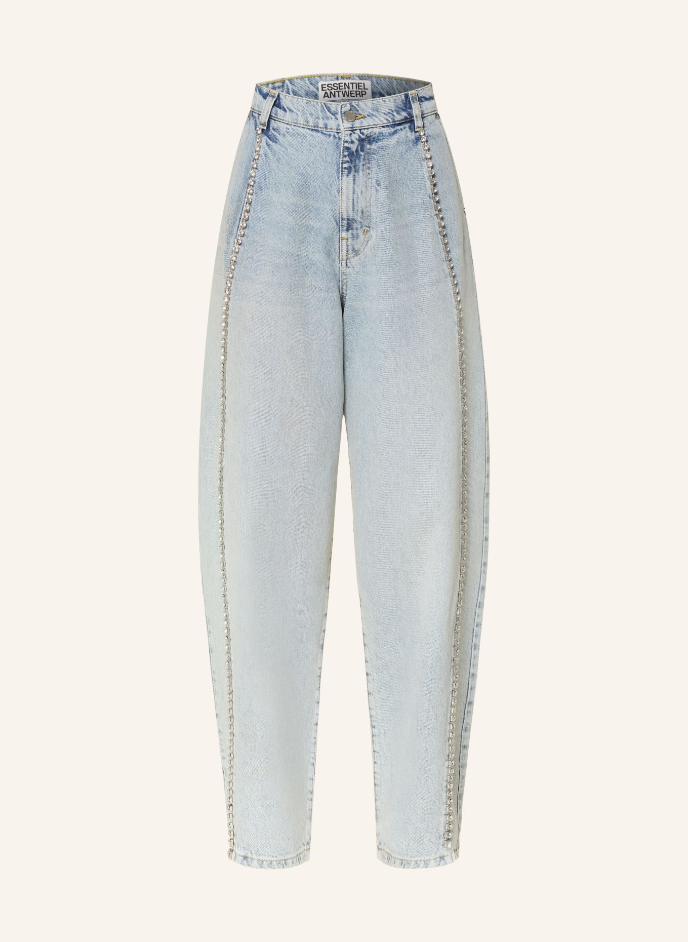 ESSENTIEL ANTWERP Barrel Jeans JAWEL mit Schmucksteinen: NB27 Nile Blue