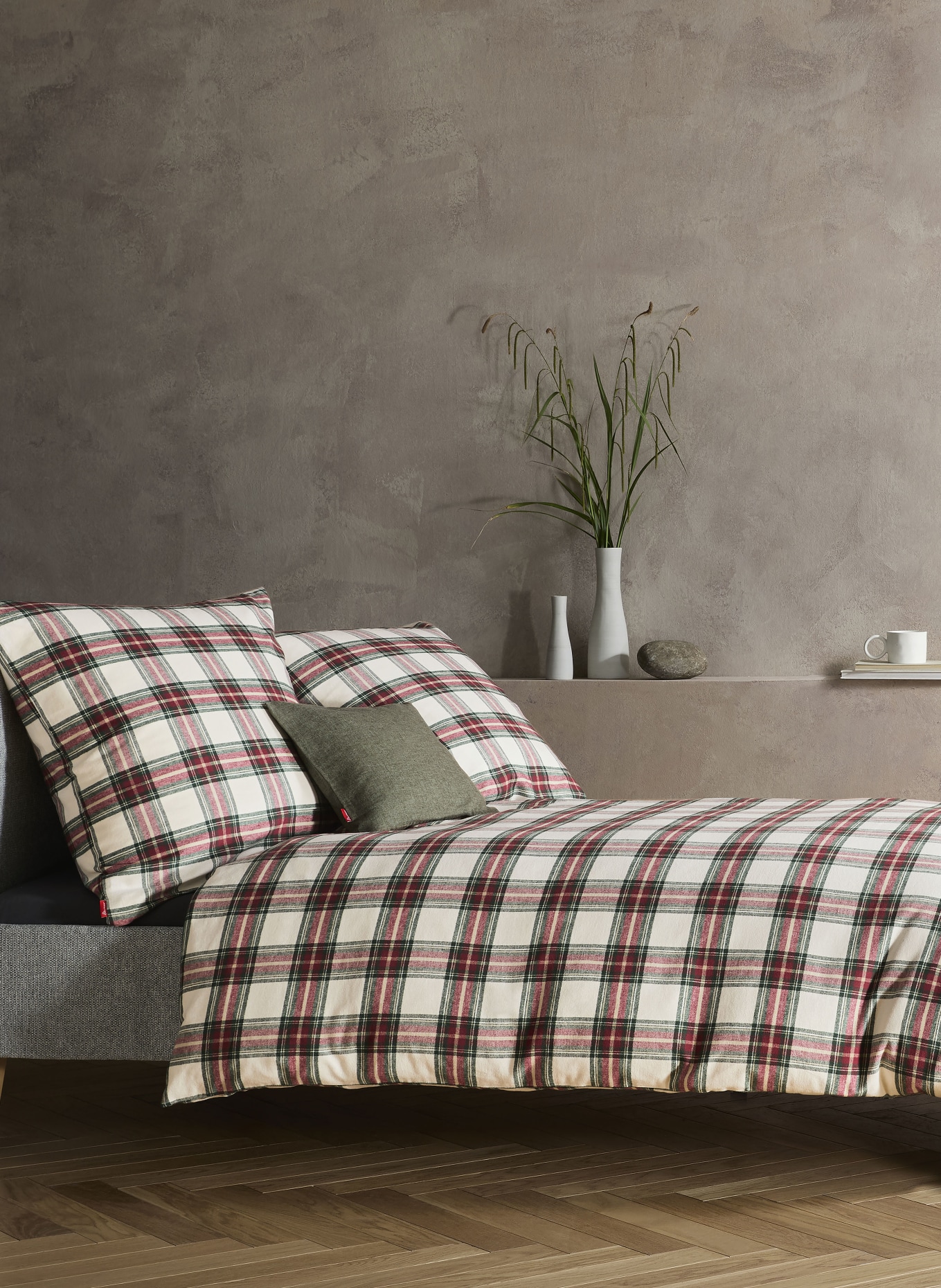 fleuresse Pościel LECH: KREMOWY / CZERWONY / CIEMNOZIELONY