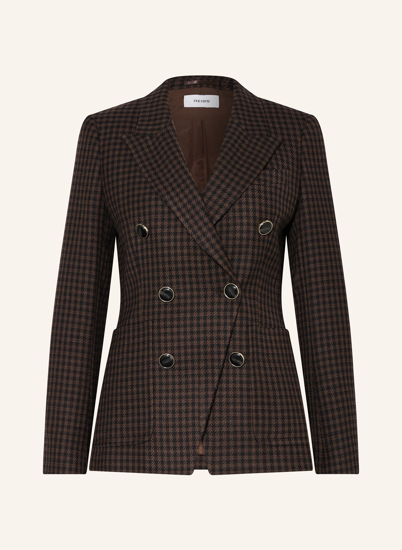 REISS Blazer AYLA: BRAUN / DUNKELBRAUN
