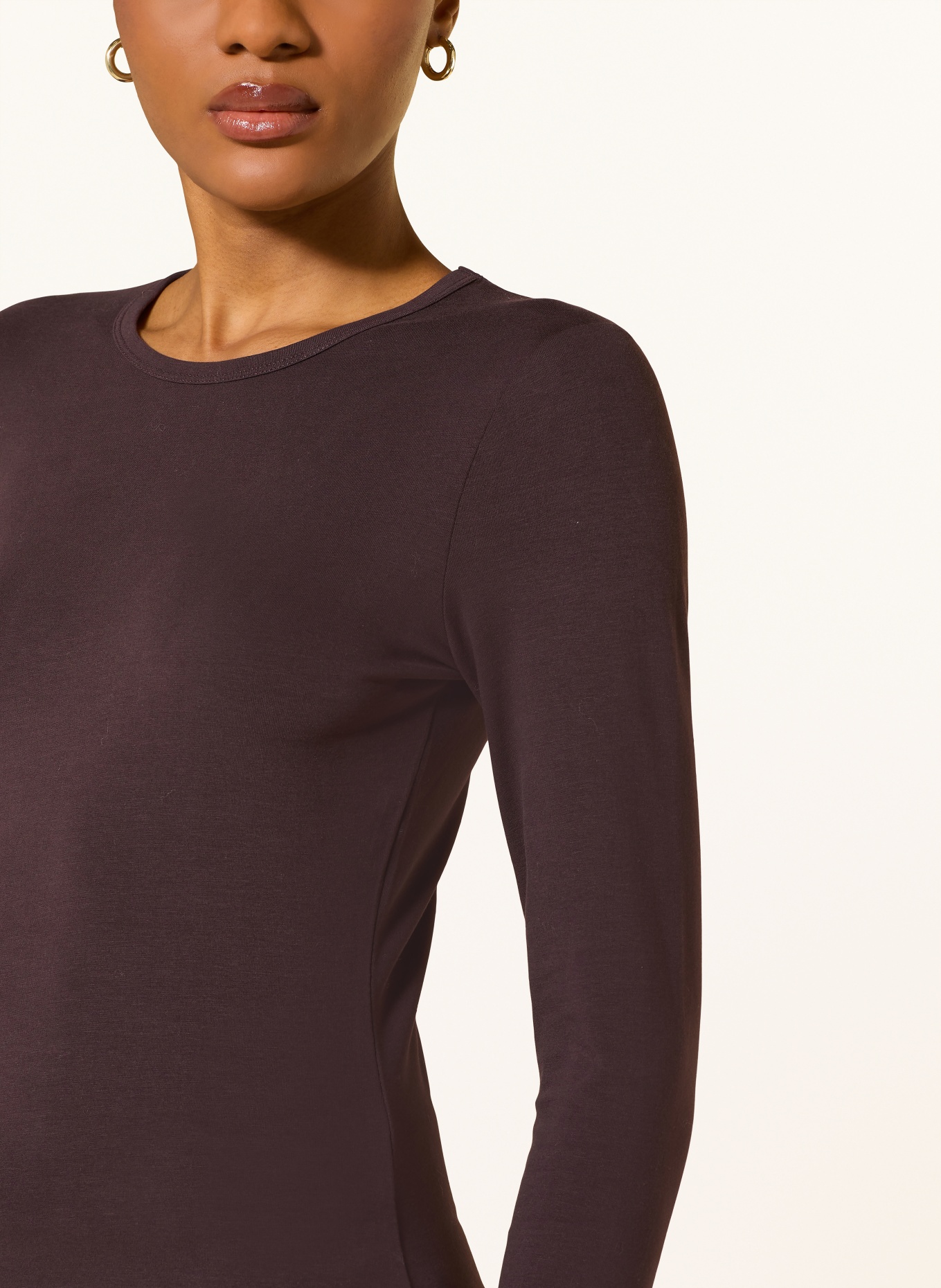 REISS Longsleeve JADA: DUNKELLILA