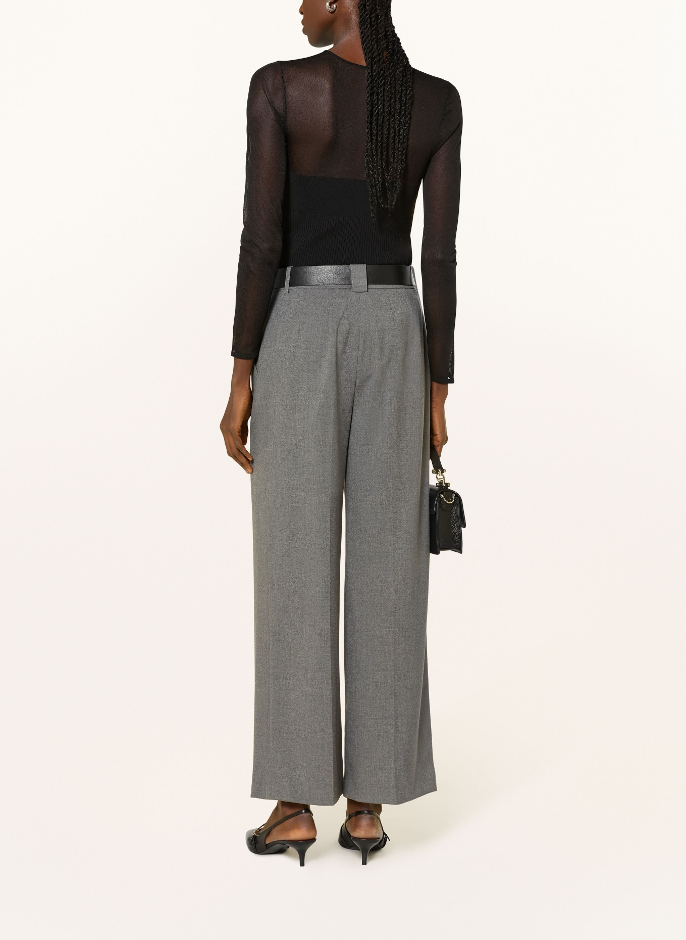 REISS Longsleeve: SCHWARZ