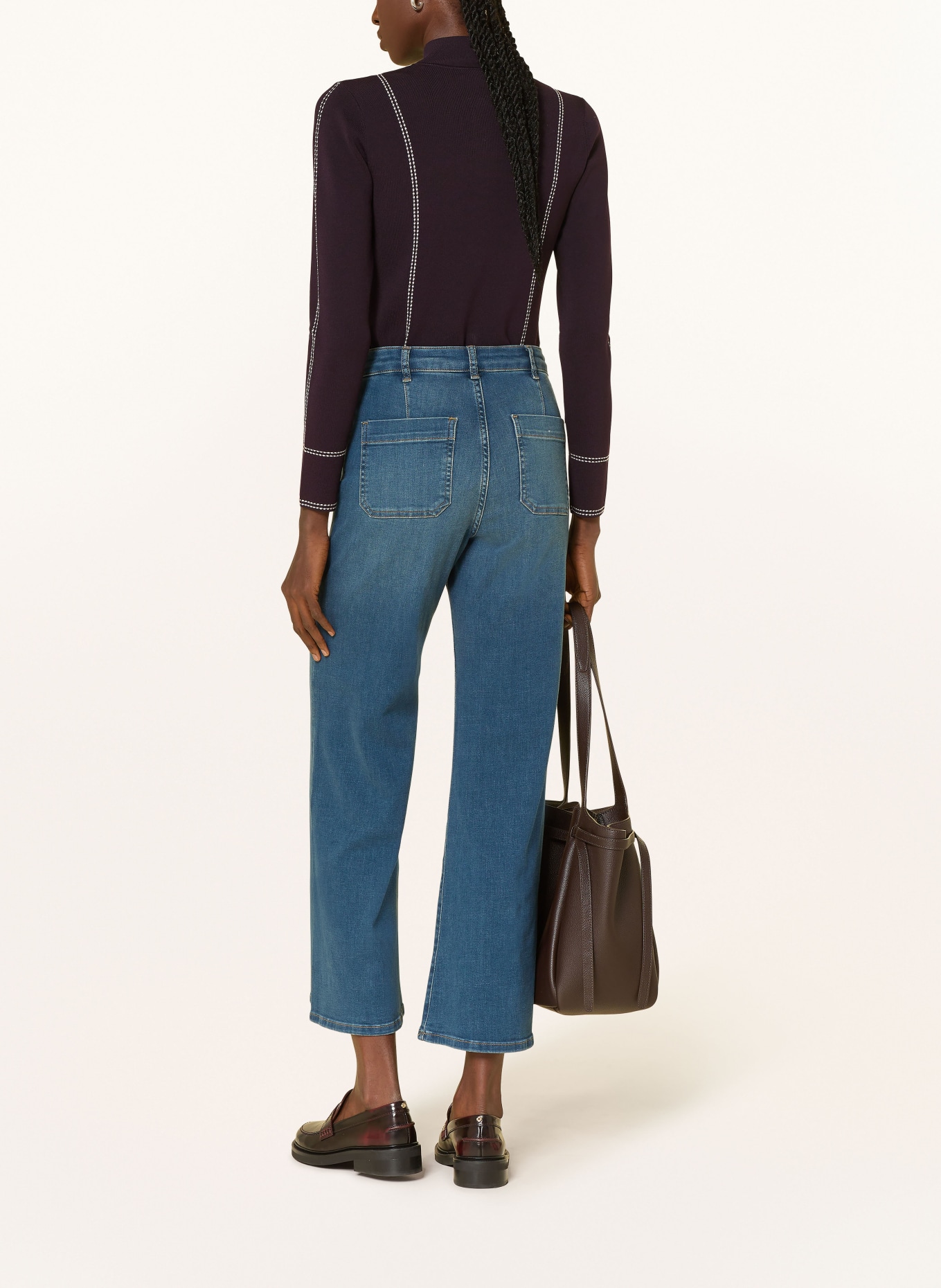 REISS Longsleeve EVA: DUNKELROT