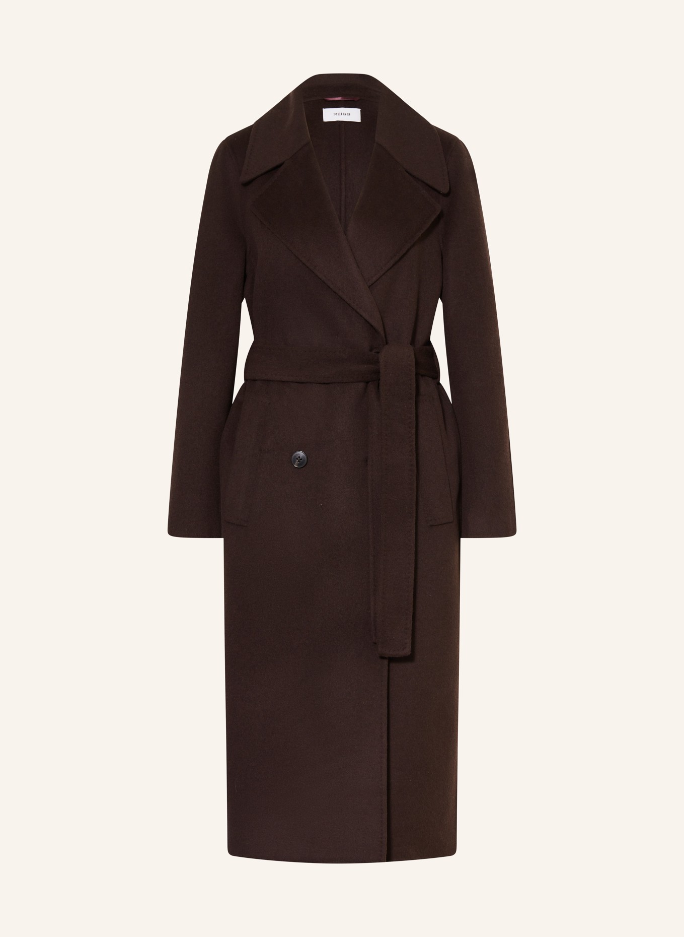 REISS Mantel RENE: DUNKELBRAUN