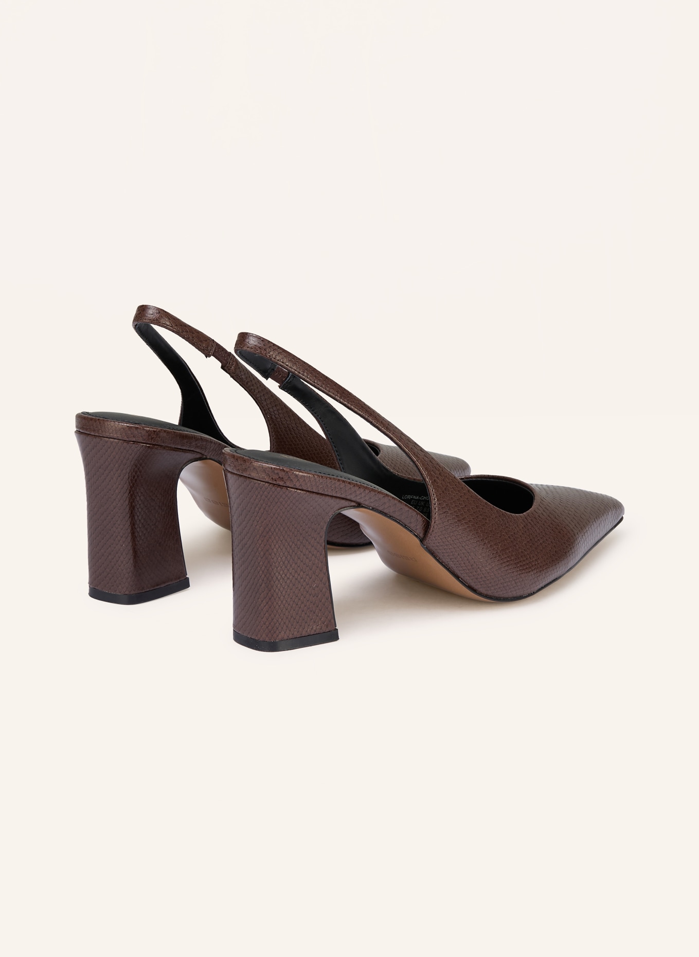 REISS Slingpumps LORENA: DUNKELBRAUN / SCHWARZ