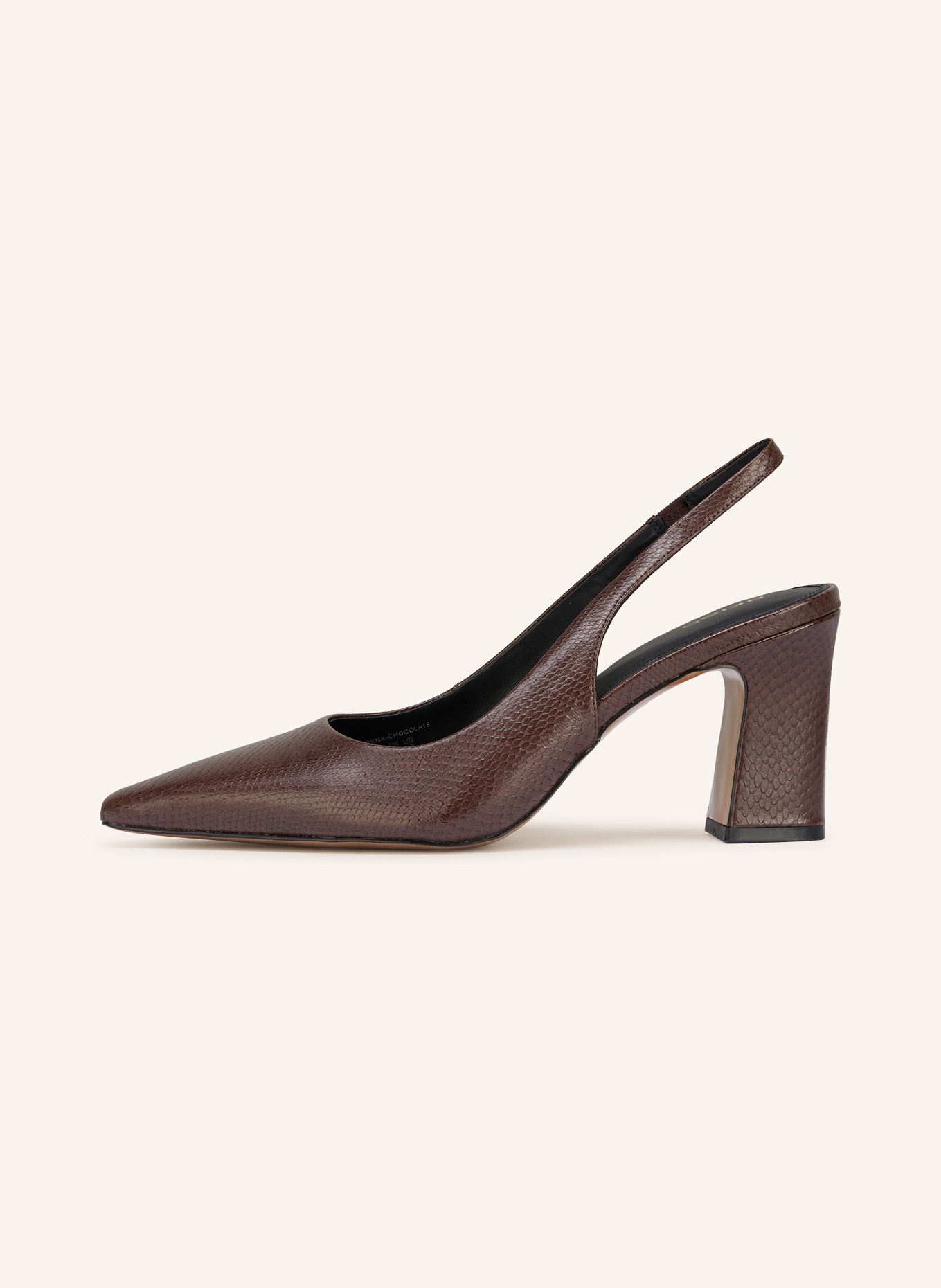 REISS Slingpumps LORENA: DUNKELBRAUN / SCHWARZ