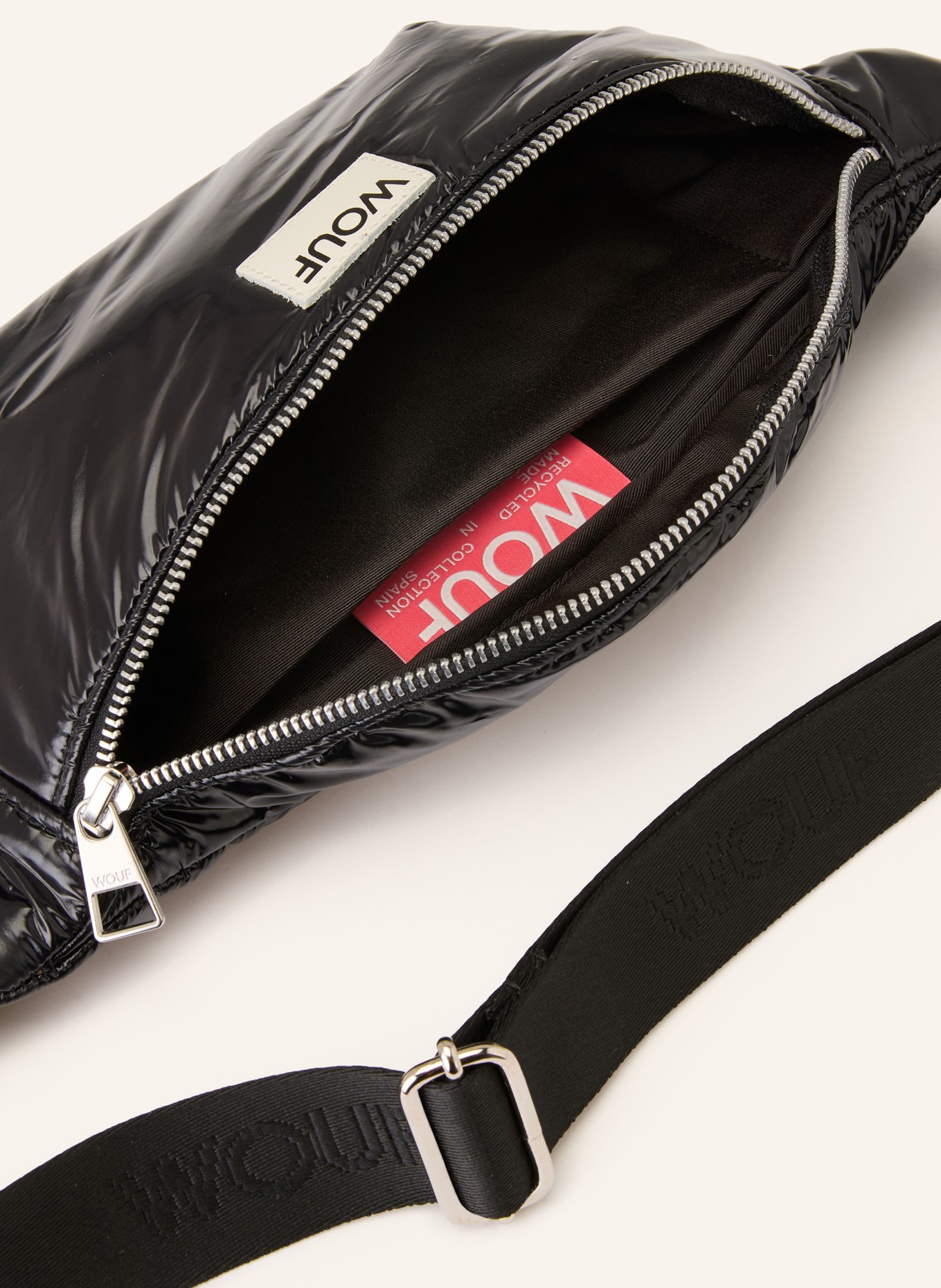 WOUF NUIT belt bag: BLACK