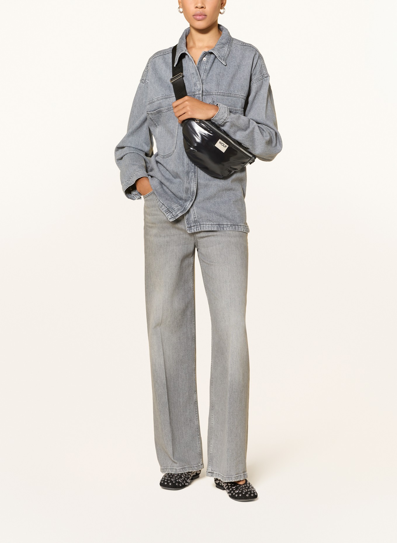 WOUF NUIT belt bag: BLACK