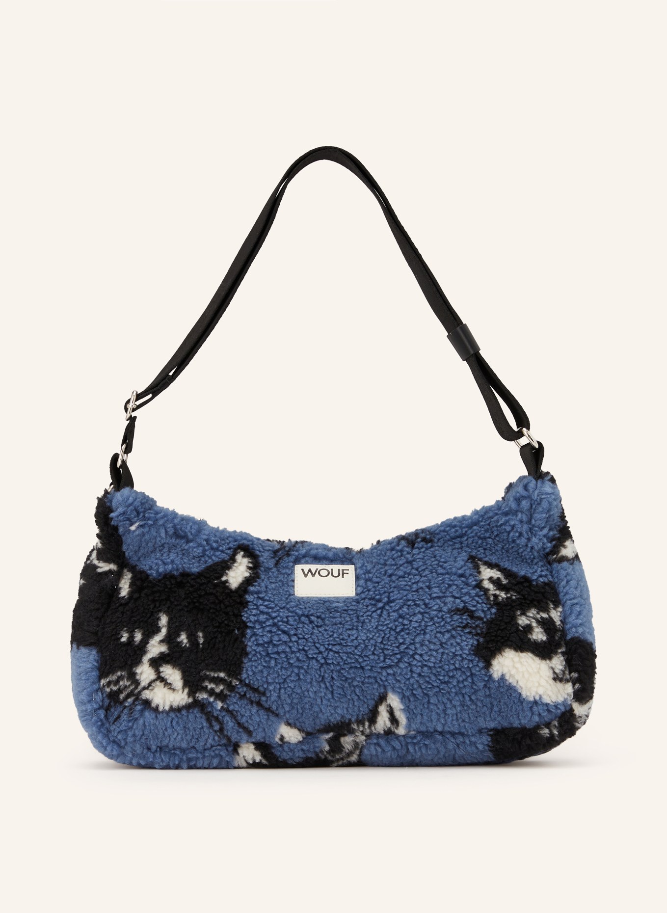 WOUF LUNA shoulder bag: BLUE / WHITE / BLACK