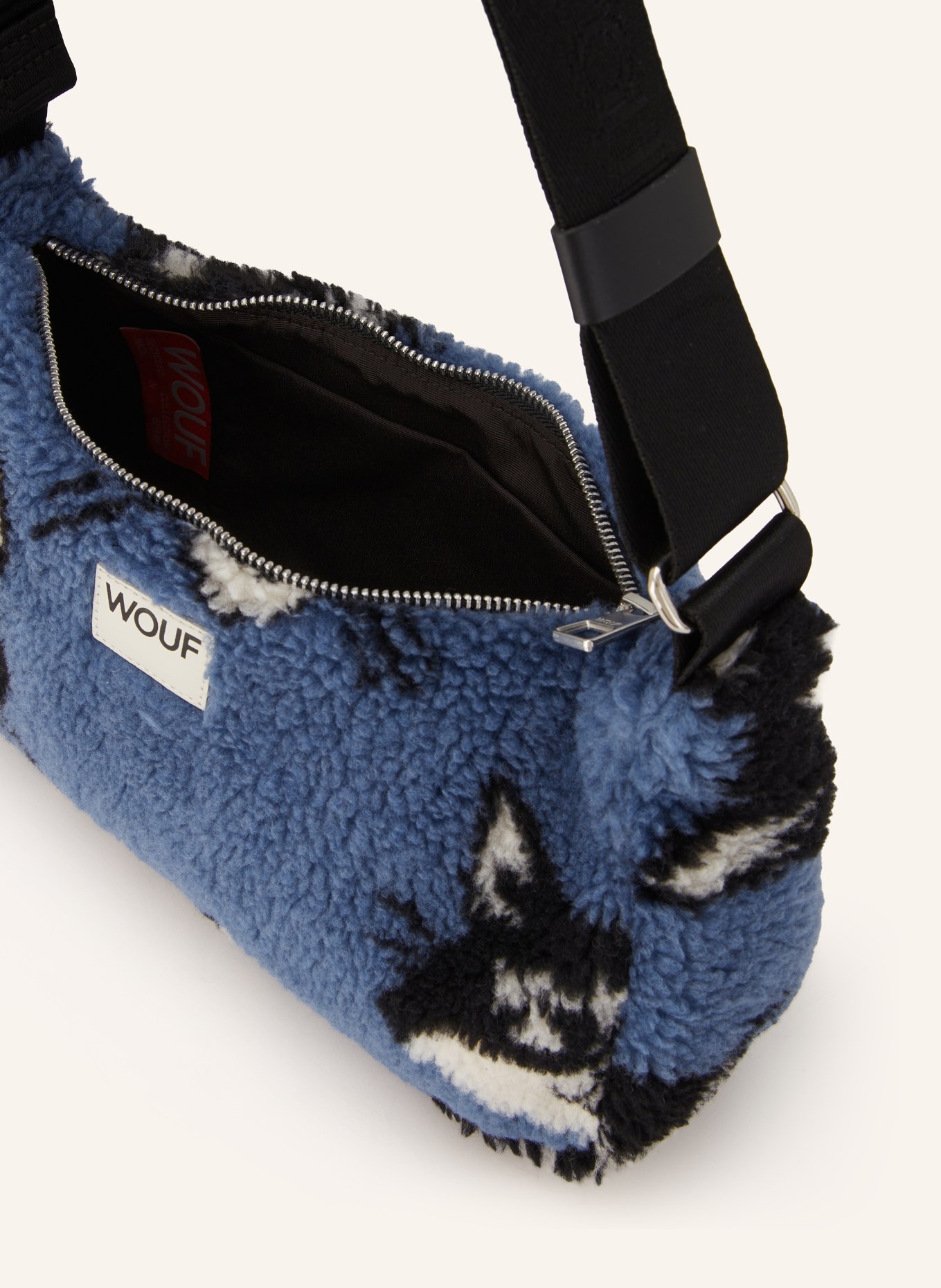 WOUF LUNA shoulder bag: BLUE / WHITE / BLACK