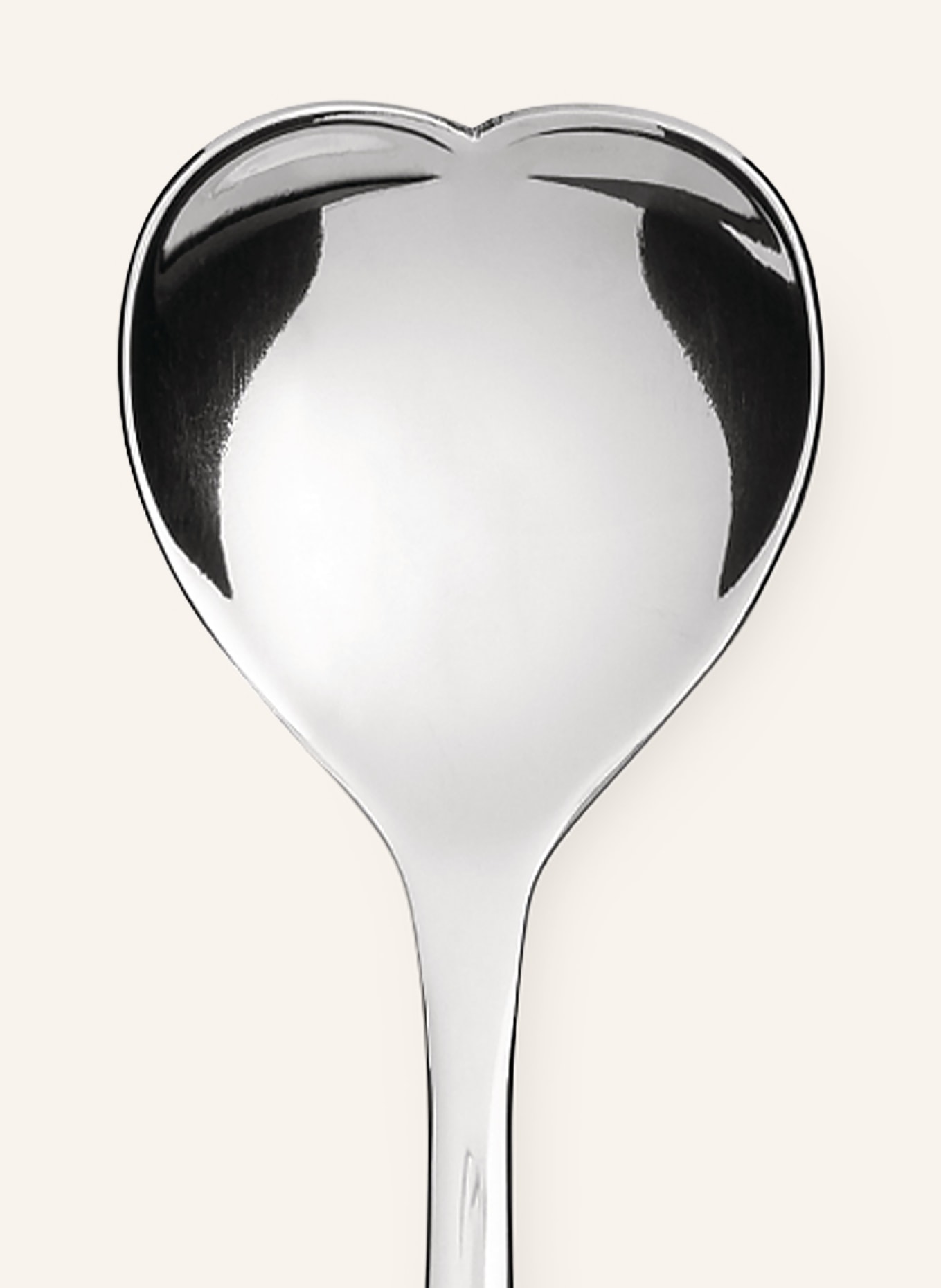 ALESSI 4er-Set Eislöffel BIG LOVE: SILBER