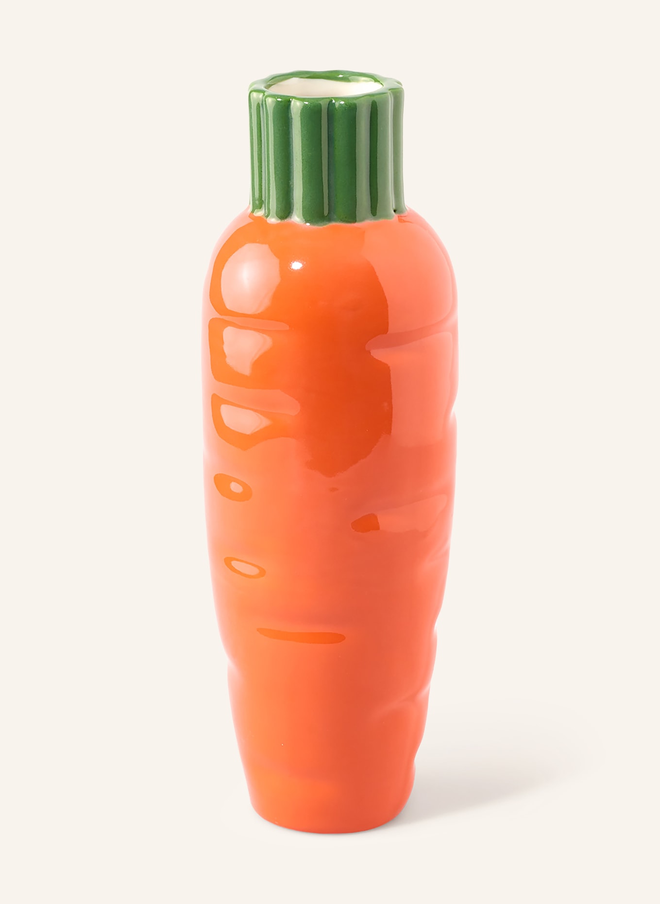 fluid MARKET Vase CARROT: NEONORANGE / GRÜN