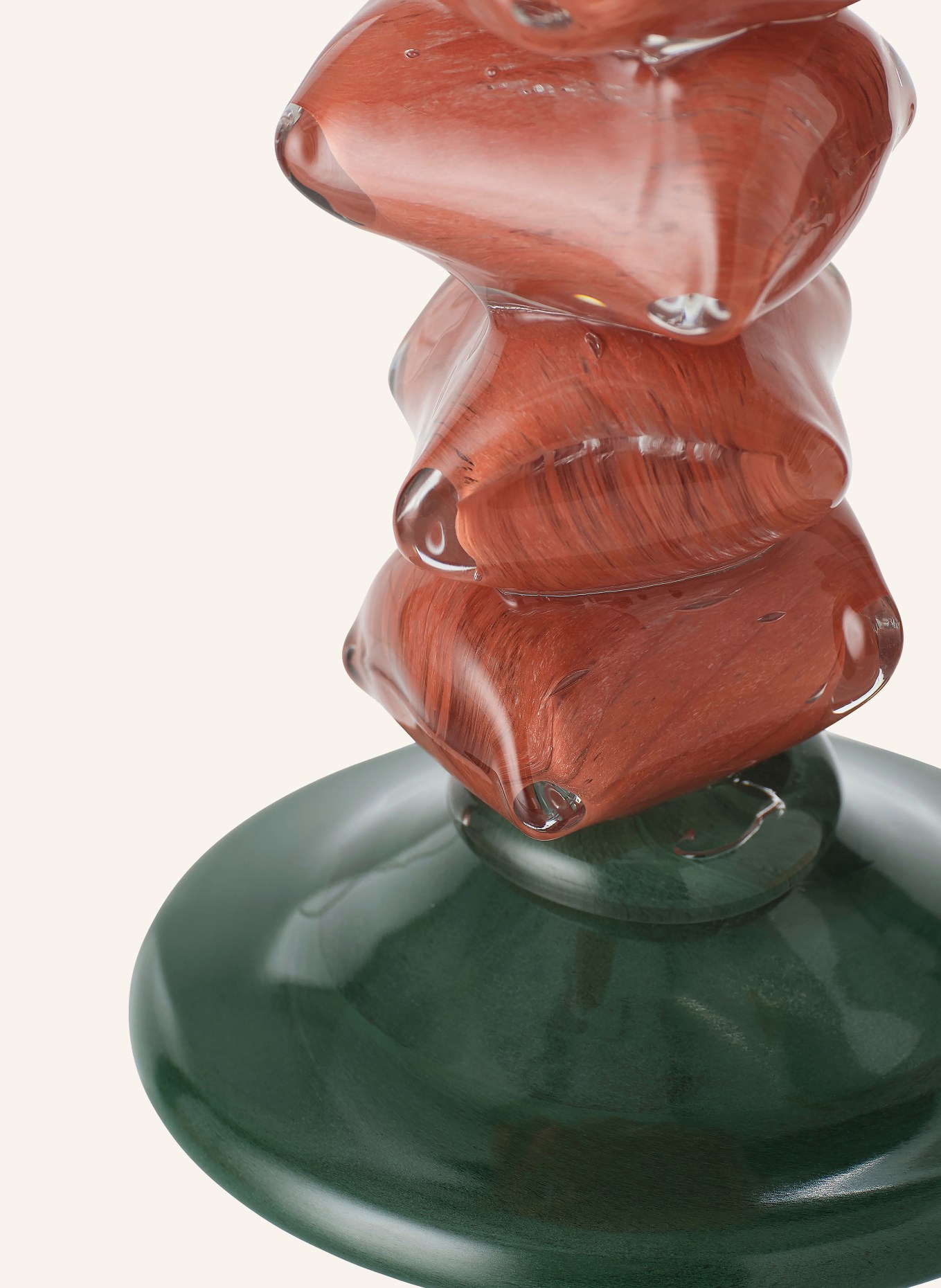 Jotex Kerzenhalter LEIA: GRÜN / ROT