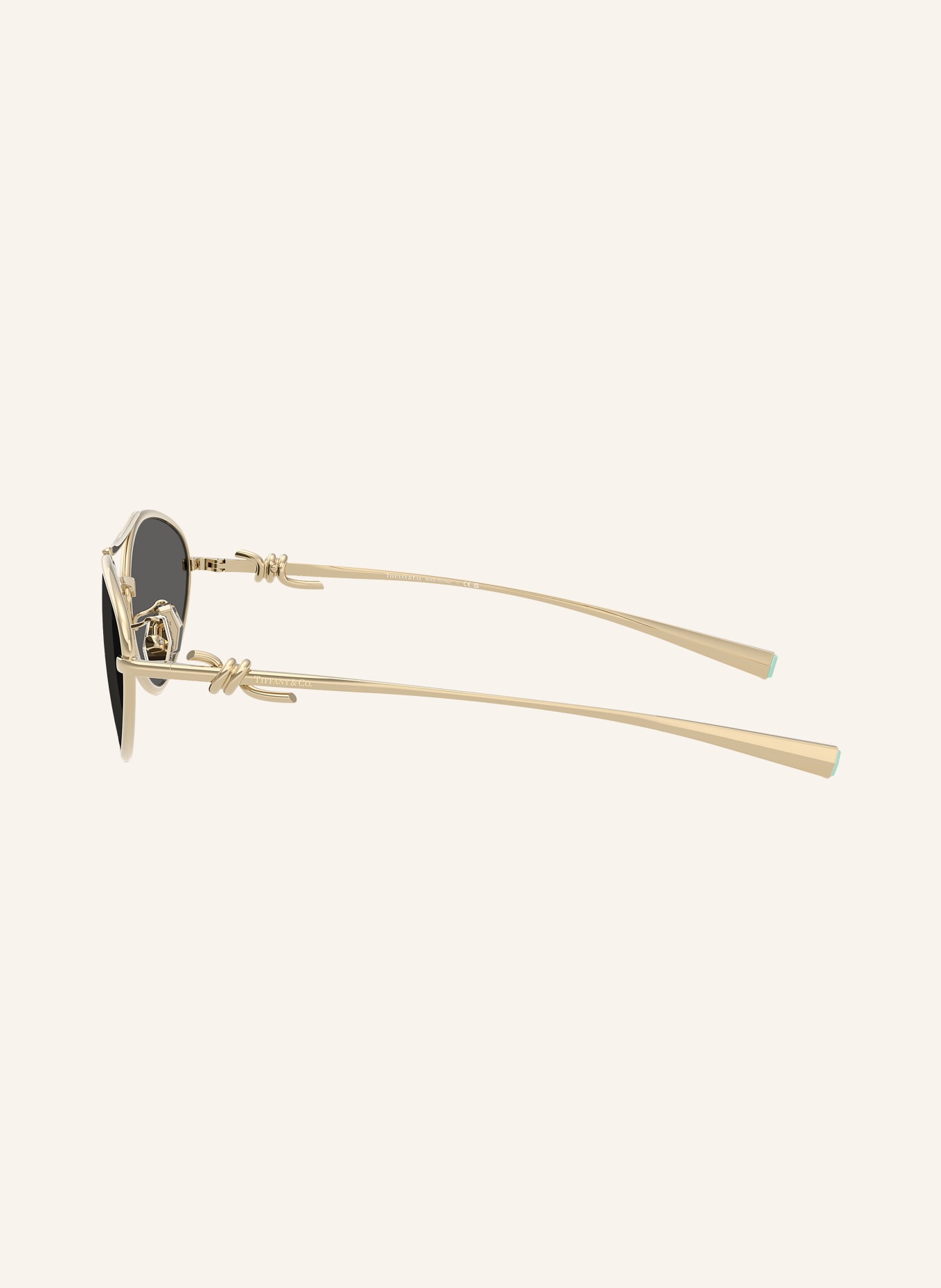 TIFFANY & Co. Sunglasses TF3117: GOLD/ DARK GRAY