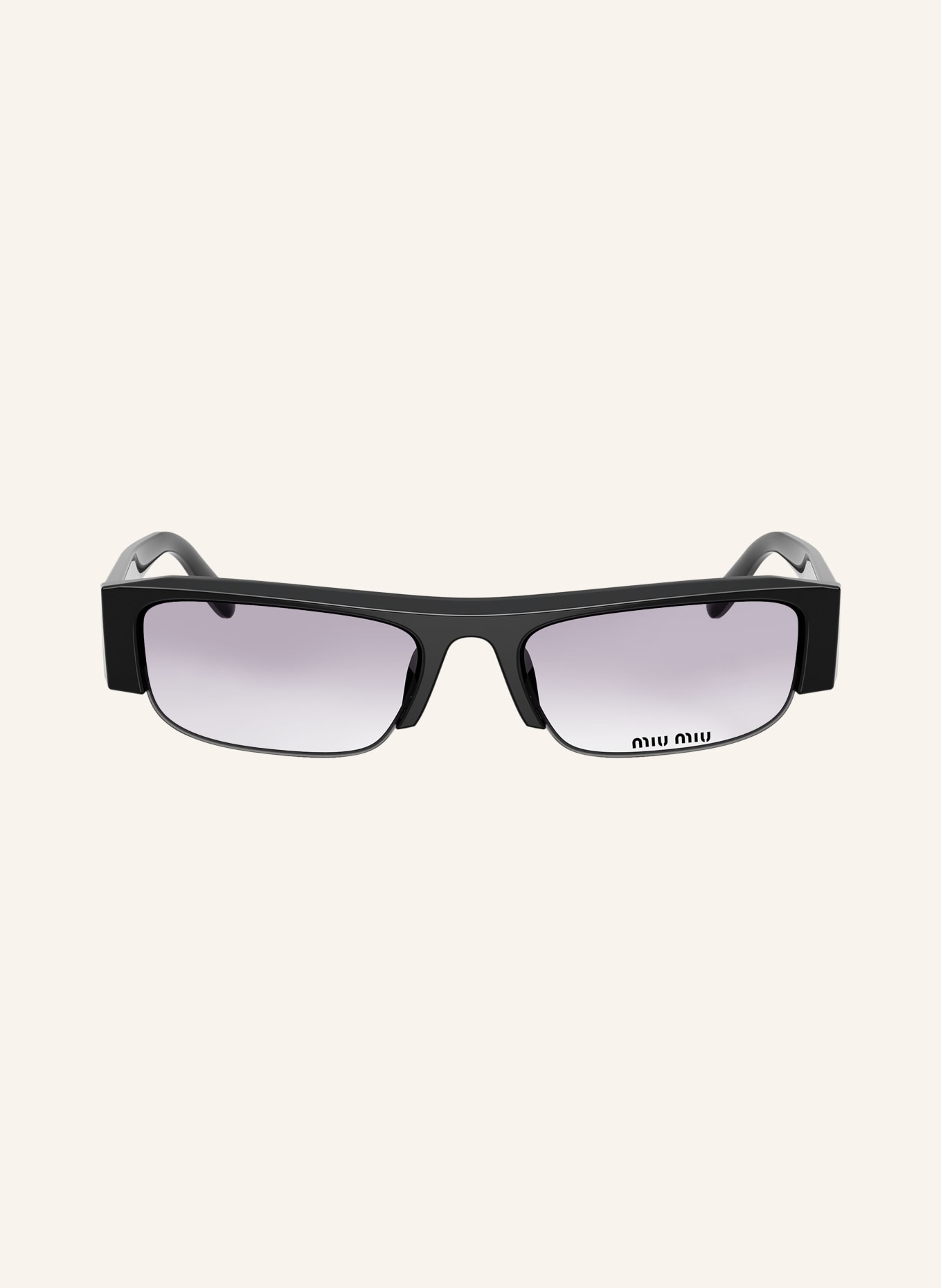 MIU MIU Sonnenbrille MUB07S: SCHWARZ/ HELLGRAU
