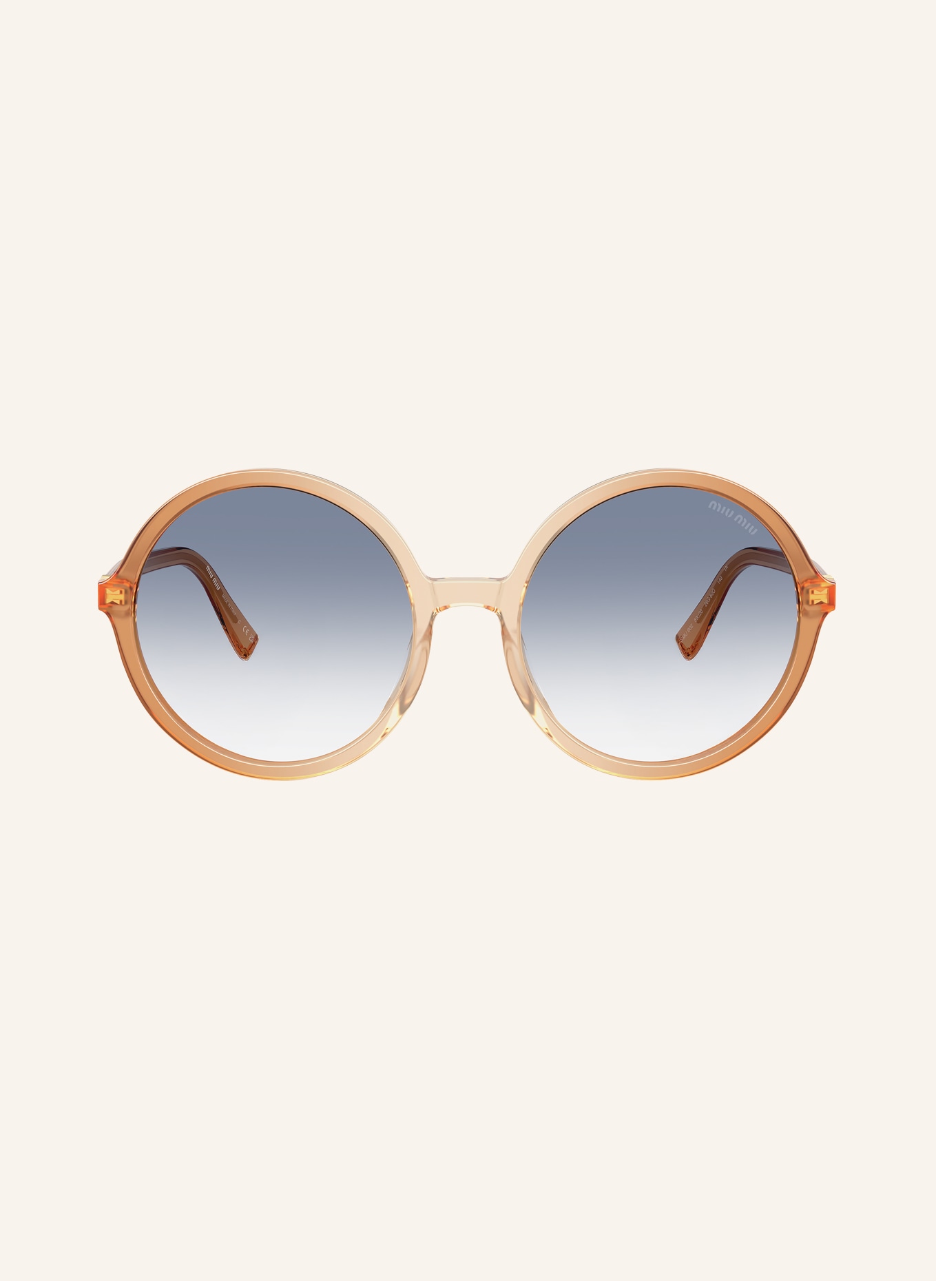 MIU MIU Sunglasses MU B02S: 26G80O LIGHT BROWN/ LIGHT BLUE