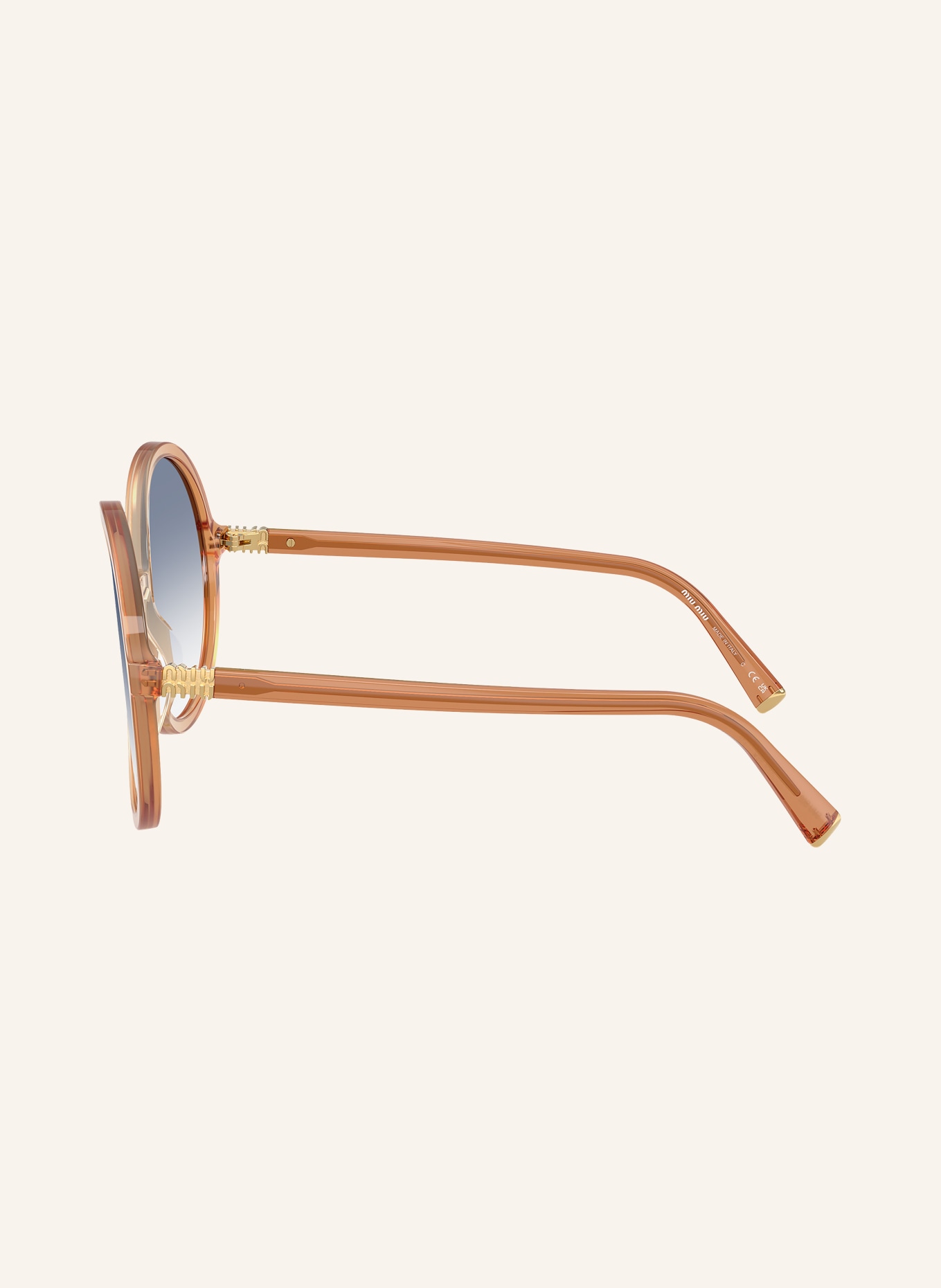 MIU MIU Sunglasses MU B02S: 26G80O LIGHT BROWN/ LIGHT BLUE