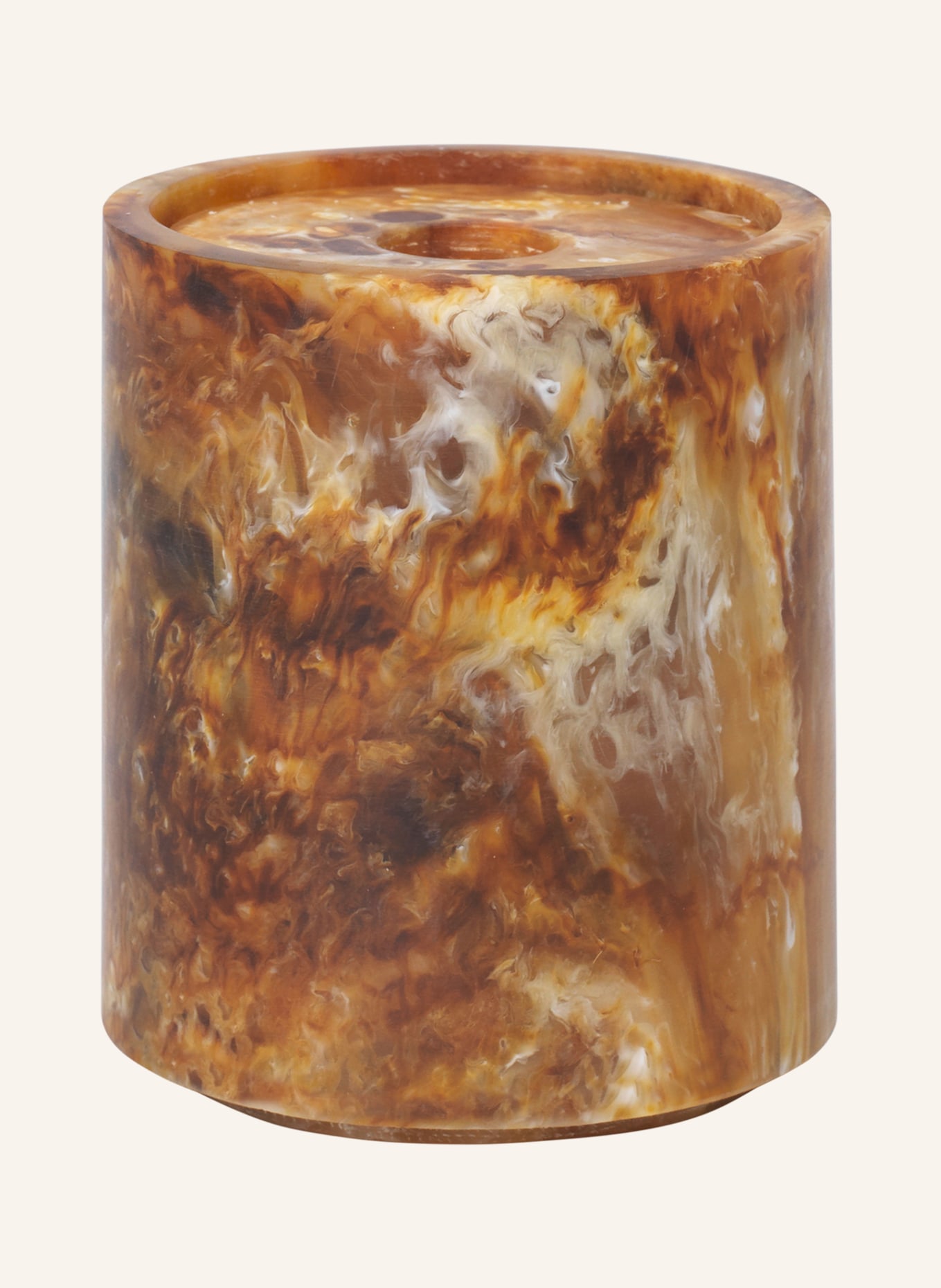 Ferm LIVING Pojemnik do przechowywania MIST: CIEMNOBRĄZOWY / KONIAKOWY