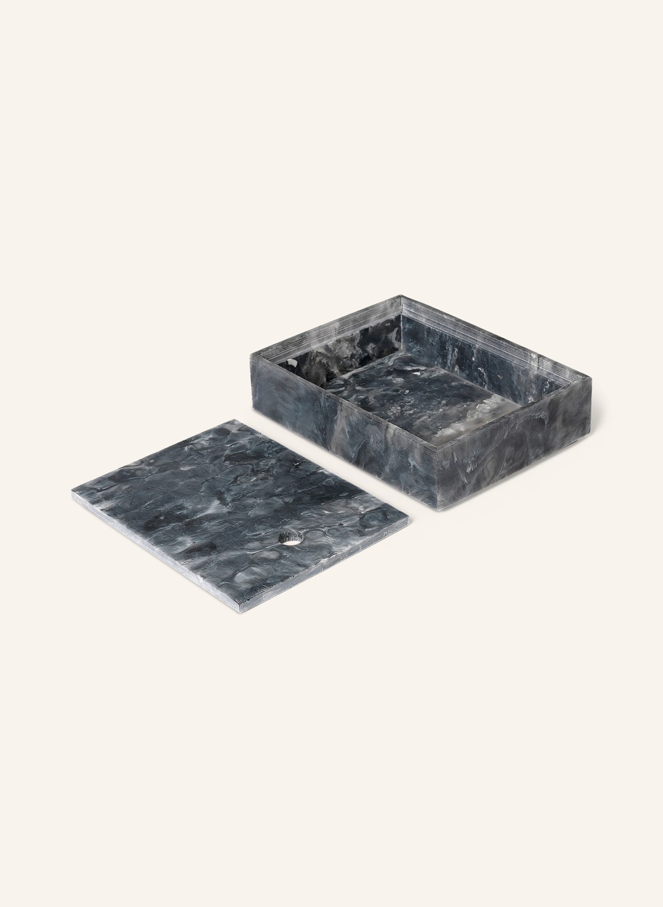 Ferm LIVING Pojemnik do przechowywania MIST: CZIEMNOSZARY / JASNOCZARY