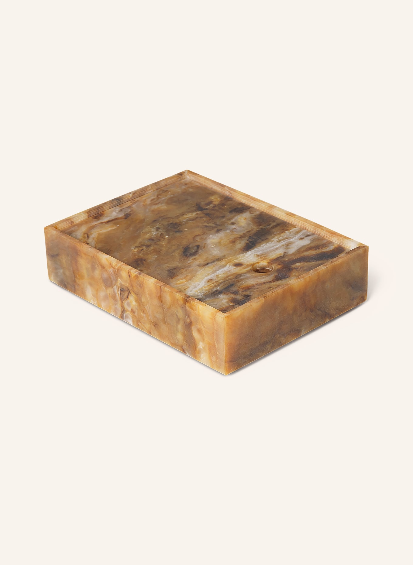 Ferm LIVING Pojemnik do przechowywania MIST: CIEMNOBRĄZOWY / KONIAKOWY