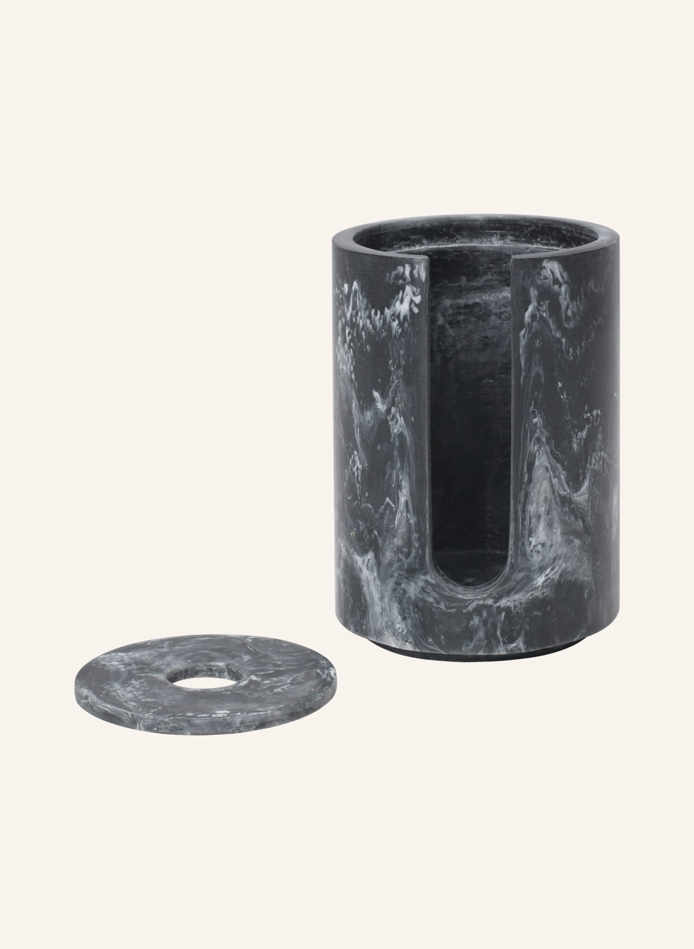 Ferm LIVING Aufbewahrungsbox MIST: DUNKELGRAU / HELLGRAU