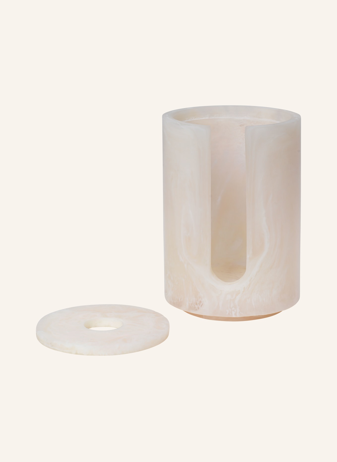 Ferm LIVING Aufbewahrungsbox MIST: LACHS / WEISS