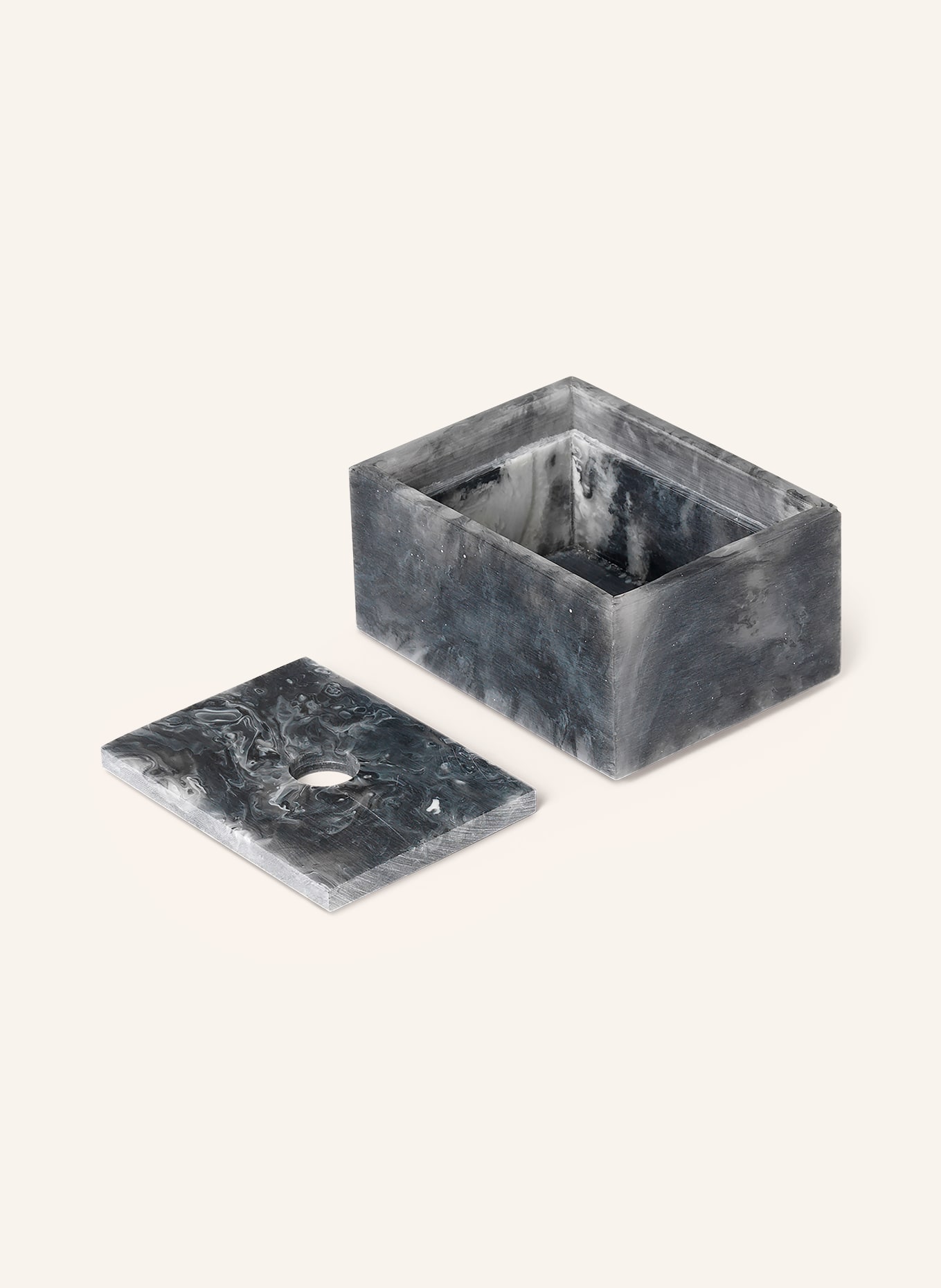 Ferm LIVING Pojemnik do przechowywania MIST: CZIEMNOSZARY / JASNOCZARY