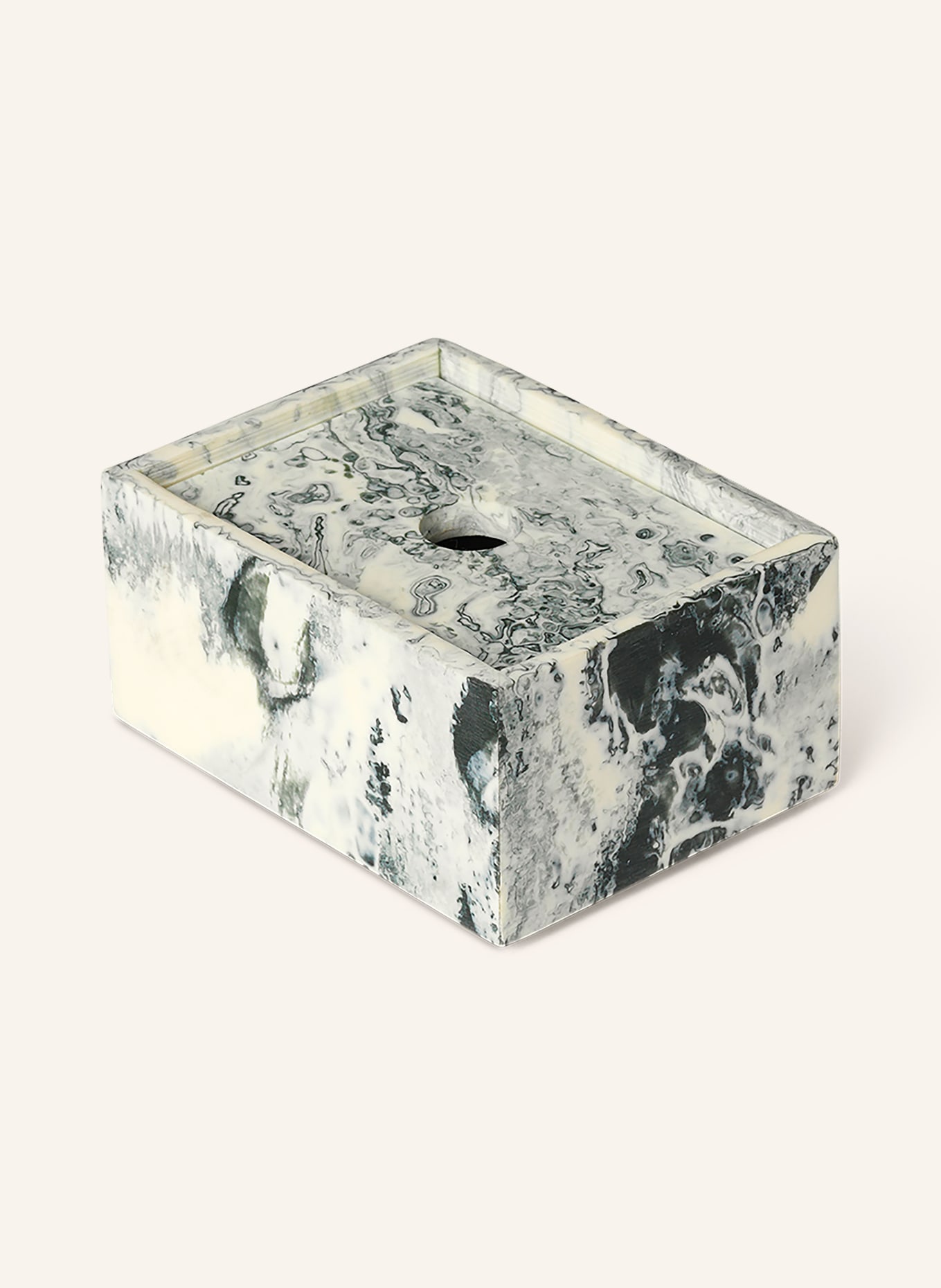 Ferm LIVING Pojemnik do przechowywania MIST: CIEMNOZIELONY / JASNOZIELONY