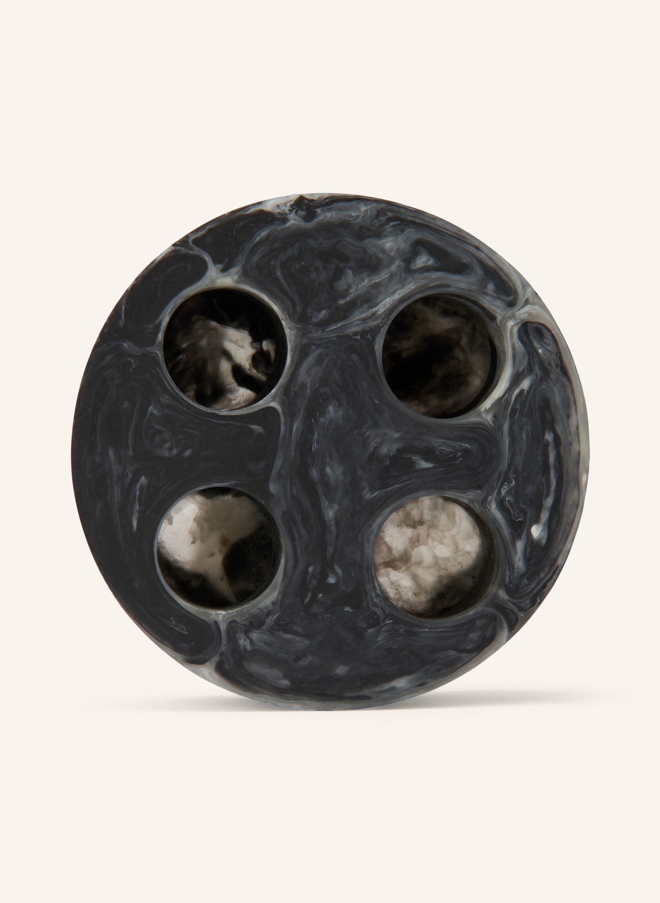 Ferm LIVING Zahnbürstenhalter MIST: DUNKELGRAU / HELLGRAU