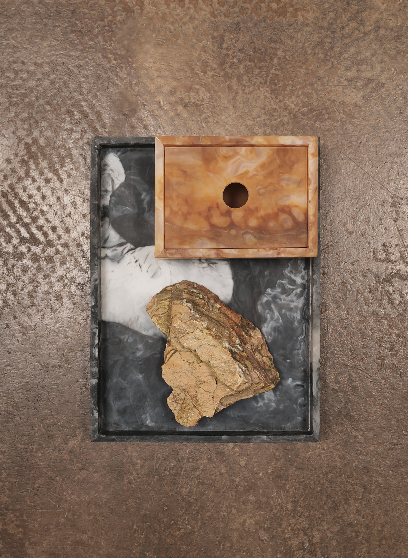 Ferm LIVING Plateau MIST: GRIS FONCÉ / GRIS CLAIR