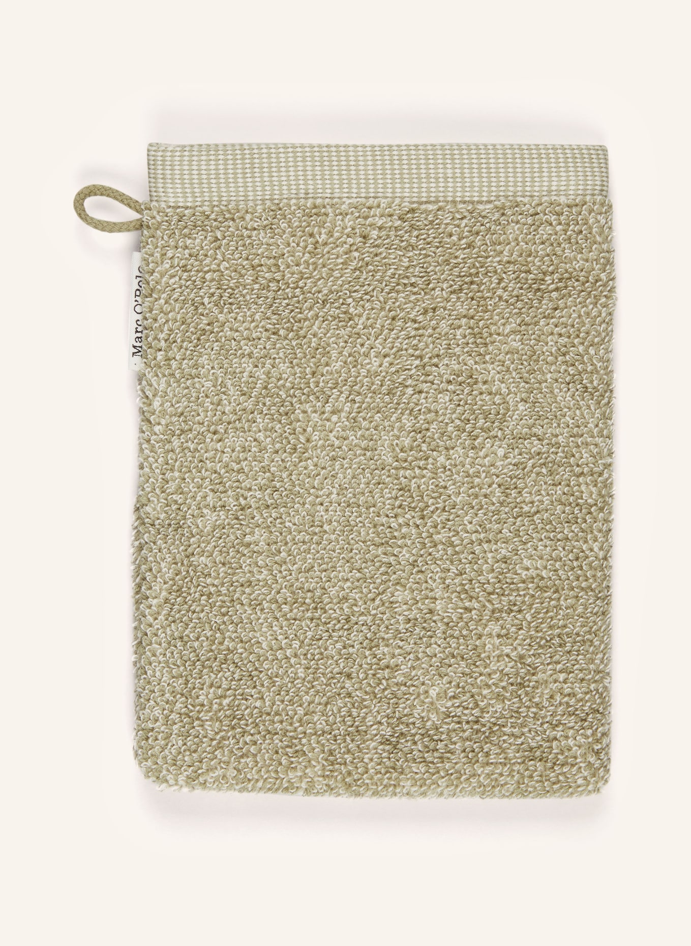 Marc O'Polo Waschhandschuh TIMELESS: HELLGRÜN