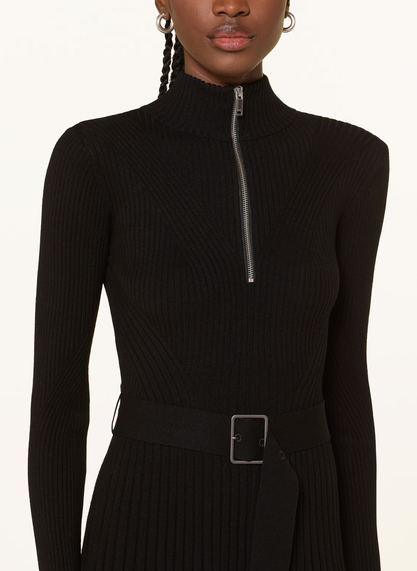 REISS Strickkleid VIENNA: SCHWARZ