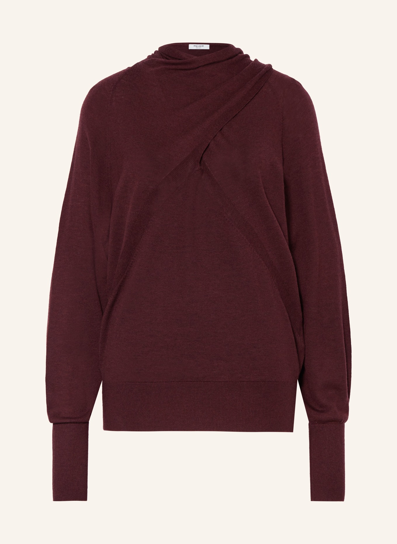 REISS Longsleeve ALEXIS: DUNKELROT