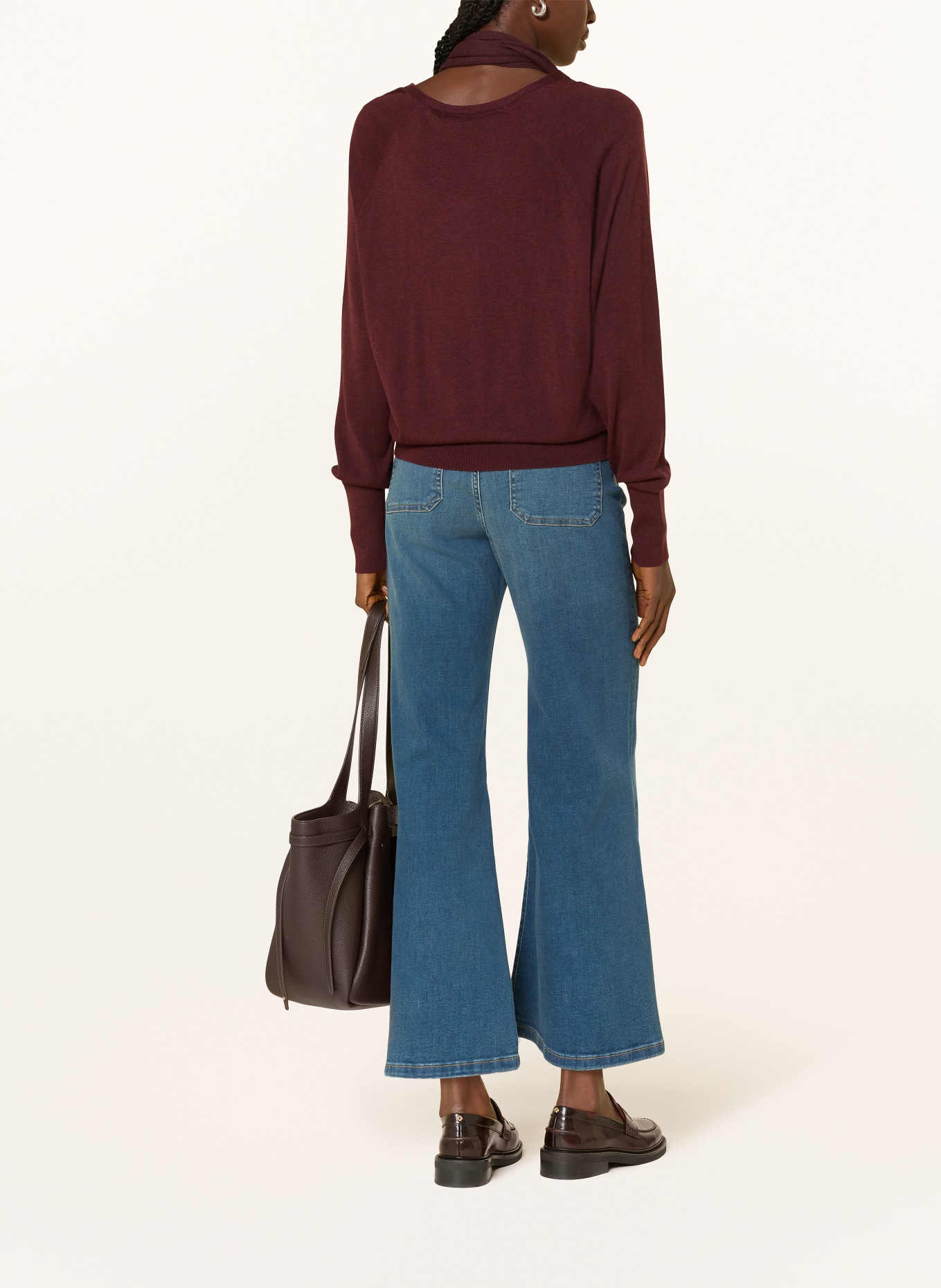 REISS Longsleeve ALEXIS: DUNKELROT