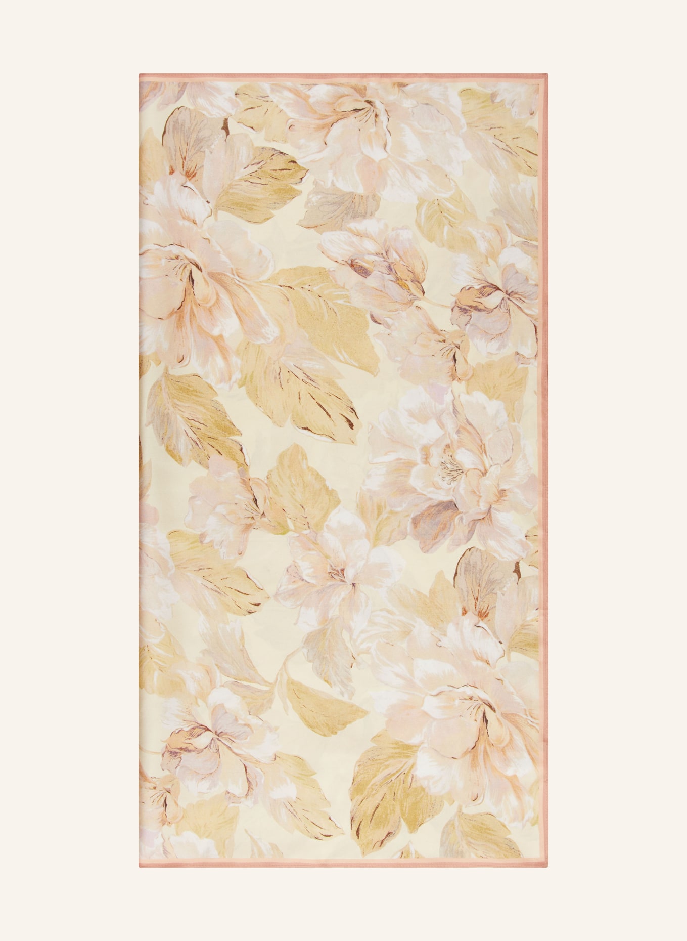 MRS & HUGS silk scarf: COGNAC / CAMEL / BEIGE