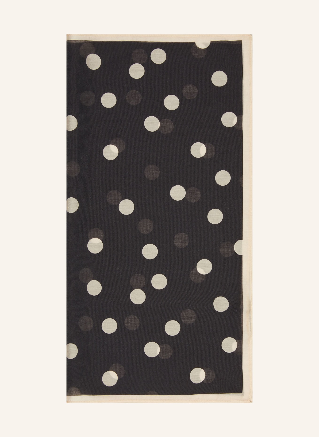 MRS & HUGS szal: CZARNY / BEŻOWY