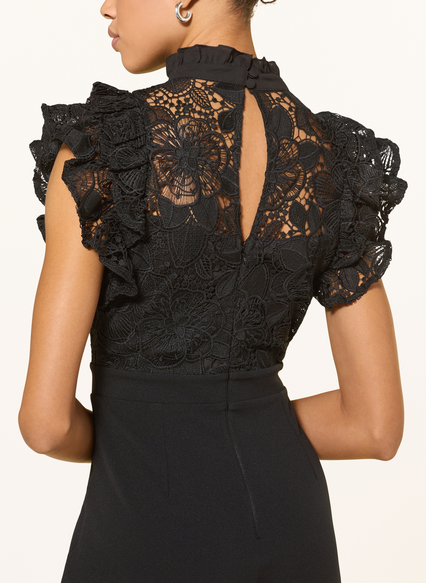 LIPSY Jumpsuit mit Spitze: SCHWARZ