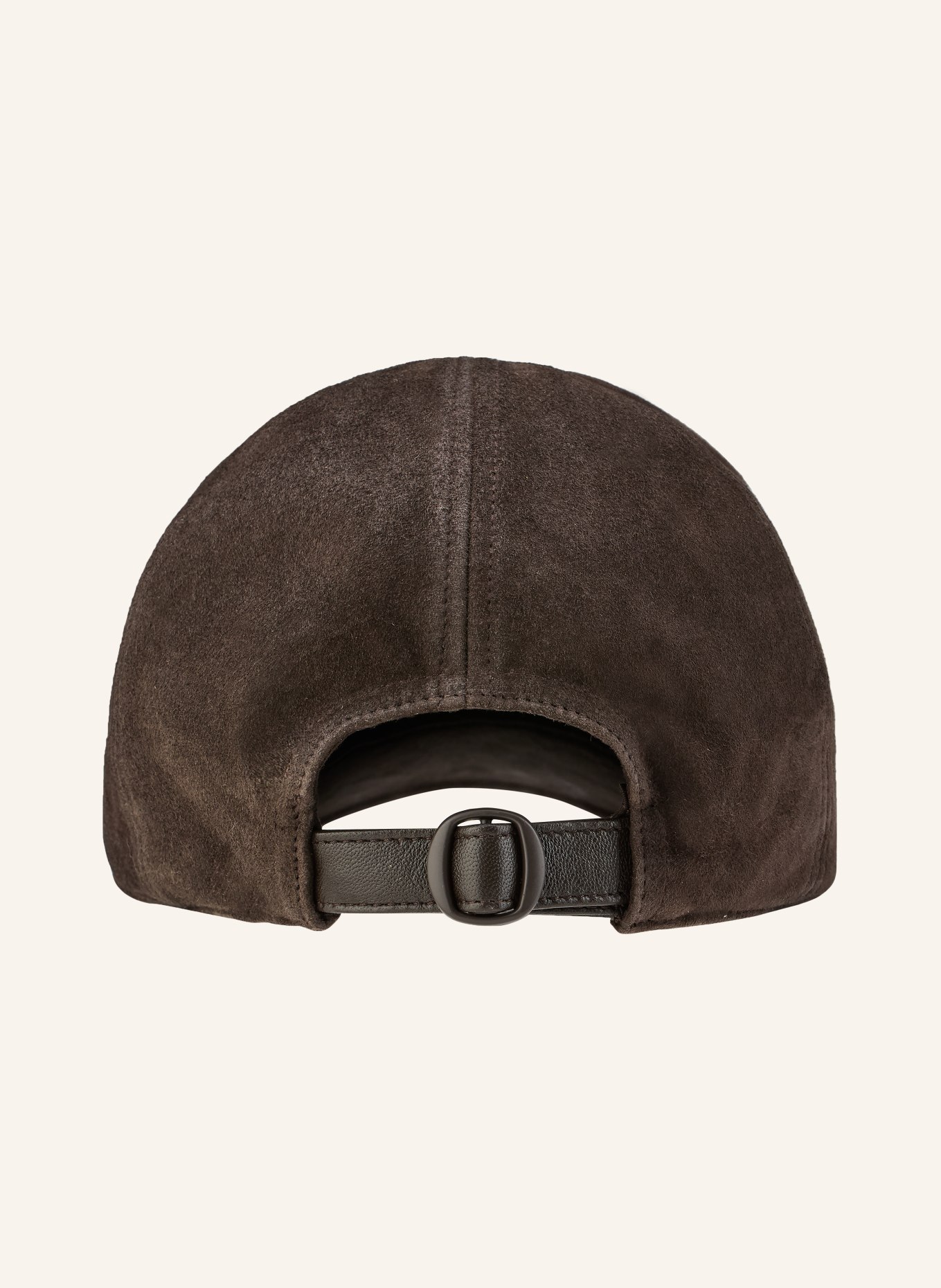 COS Leder-Cap: DUNKELBRAUN