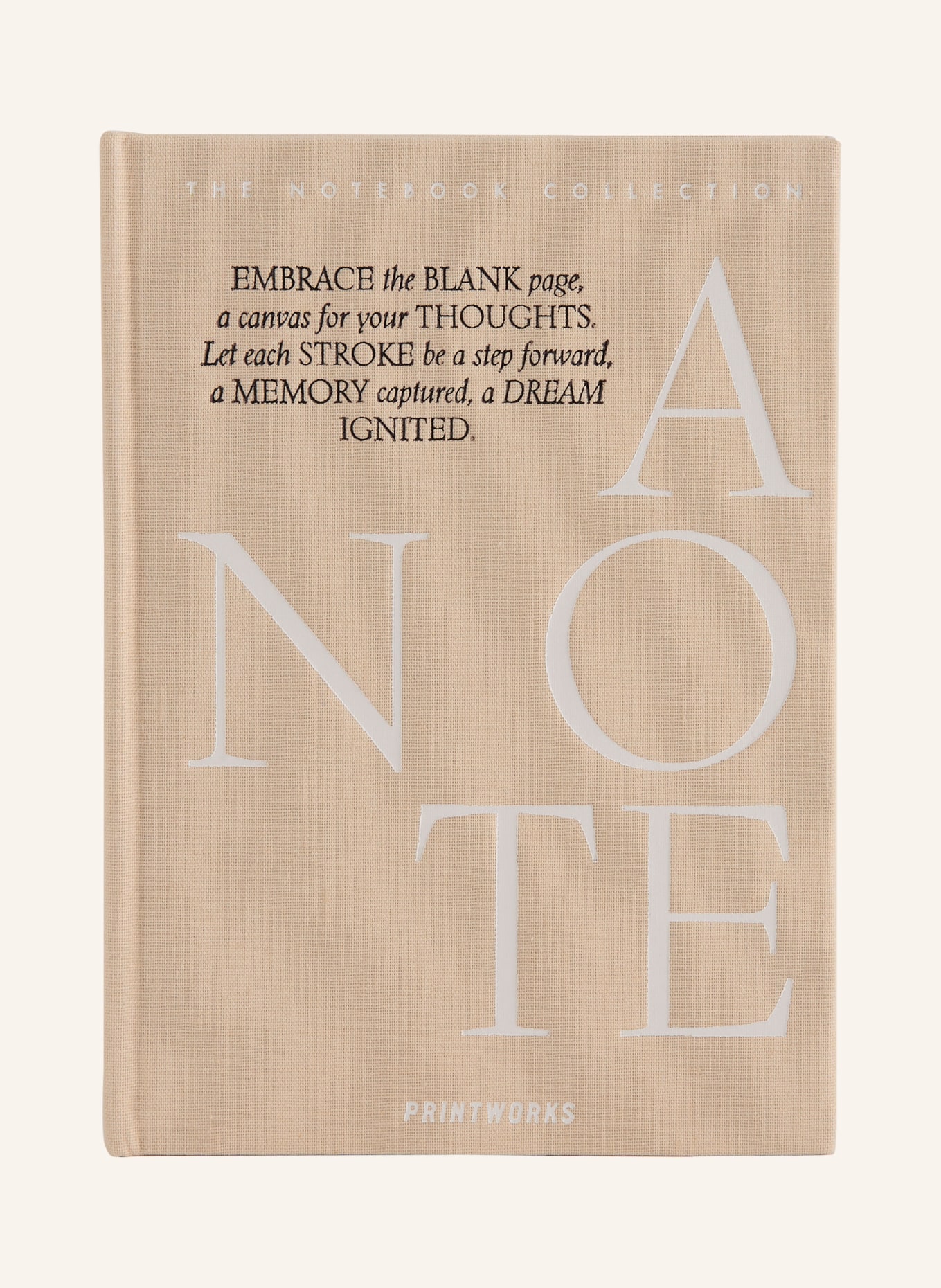 PRINTWORKS Notizbuch JUST A NOTE: BEIGE
