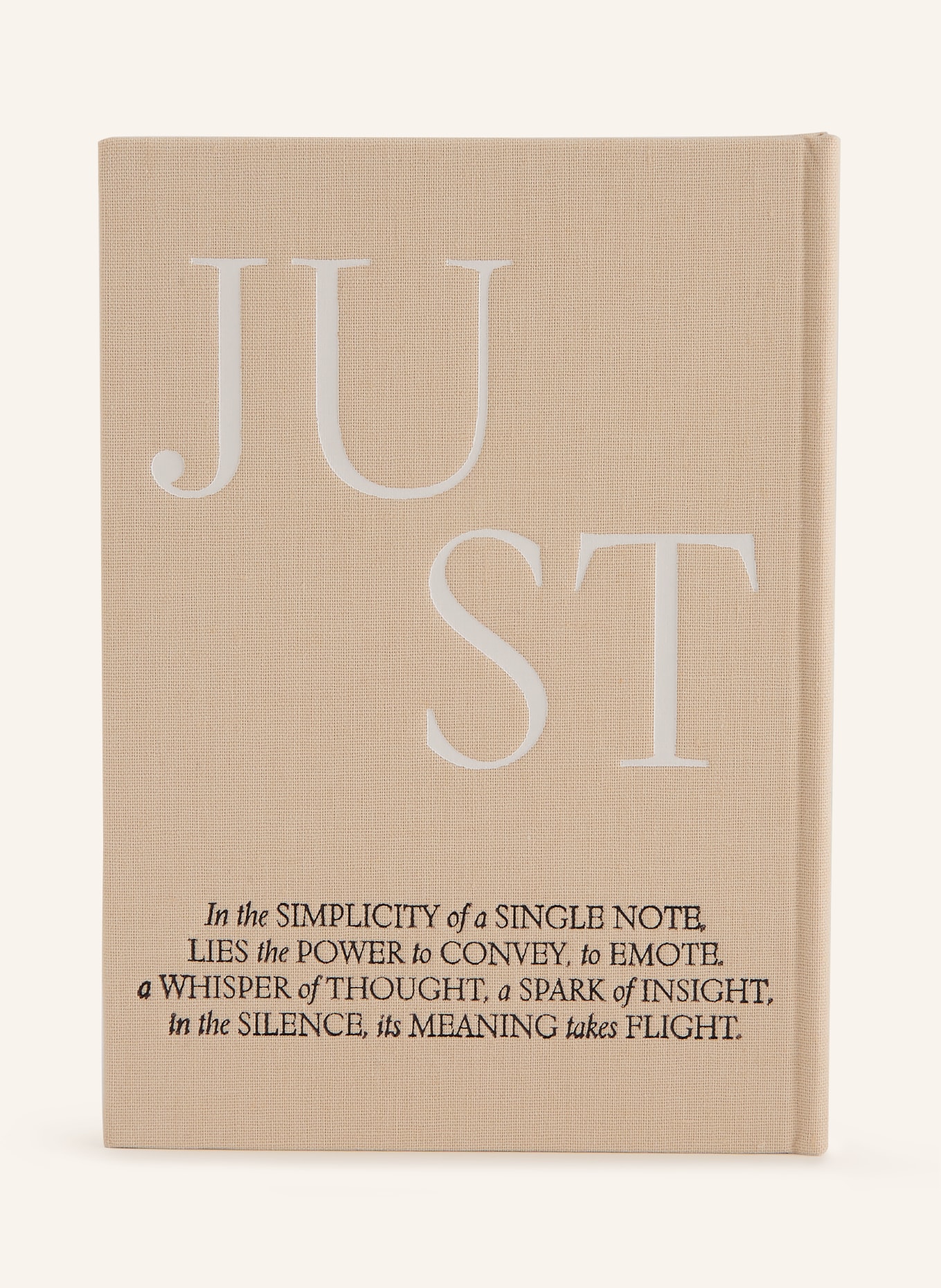 PRINTWORKS Notizbuch JUST A NOTE: BEIGE