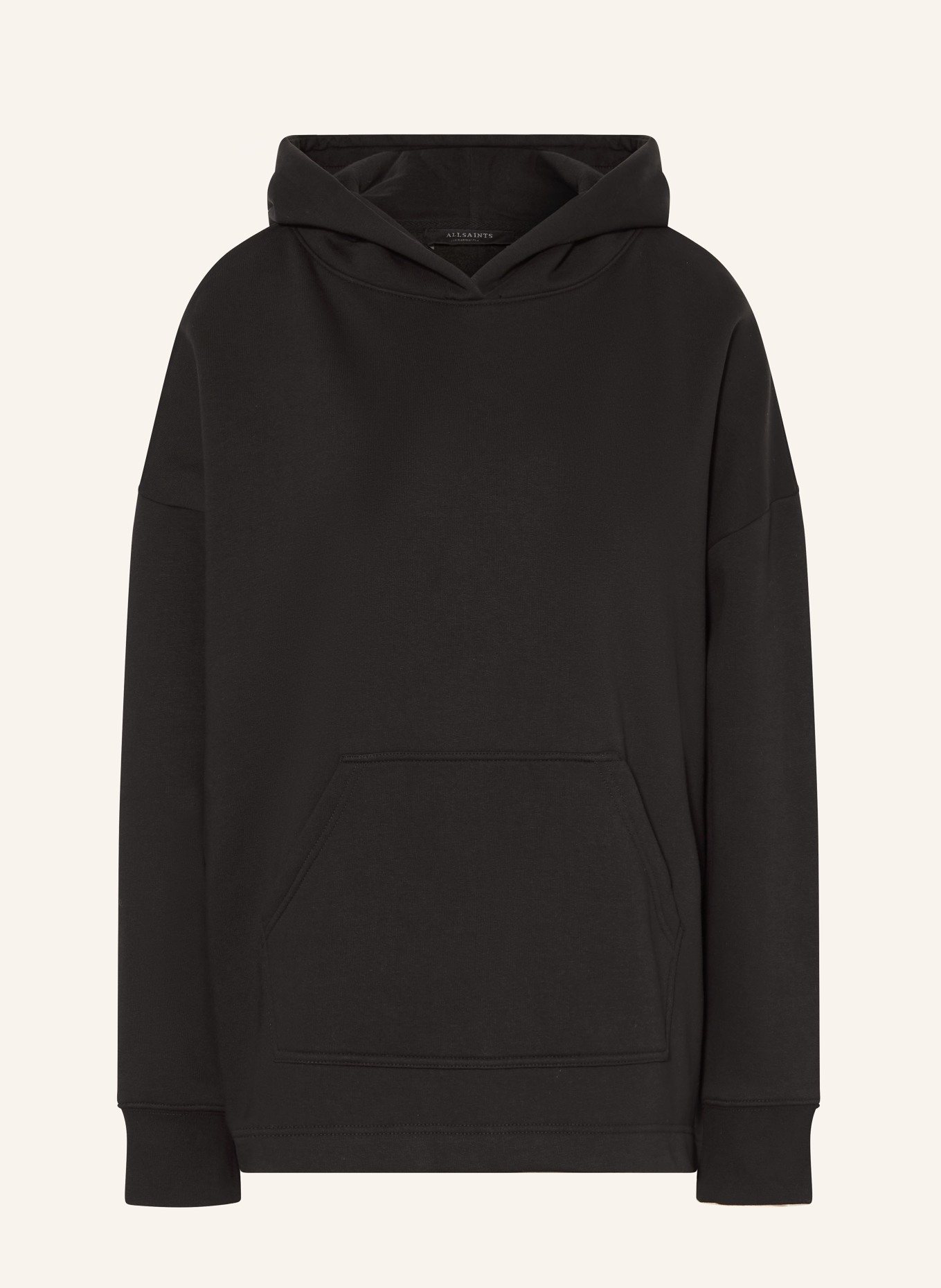 ALLSAINTS Oversized-Hoodie CRANEO ETIE mit Spitze: SCHWARZ