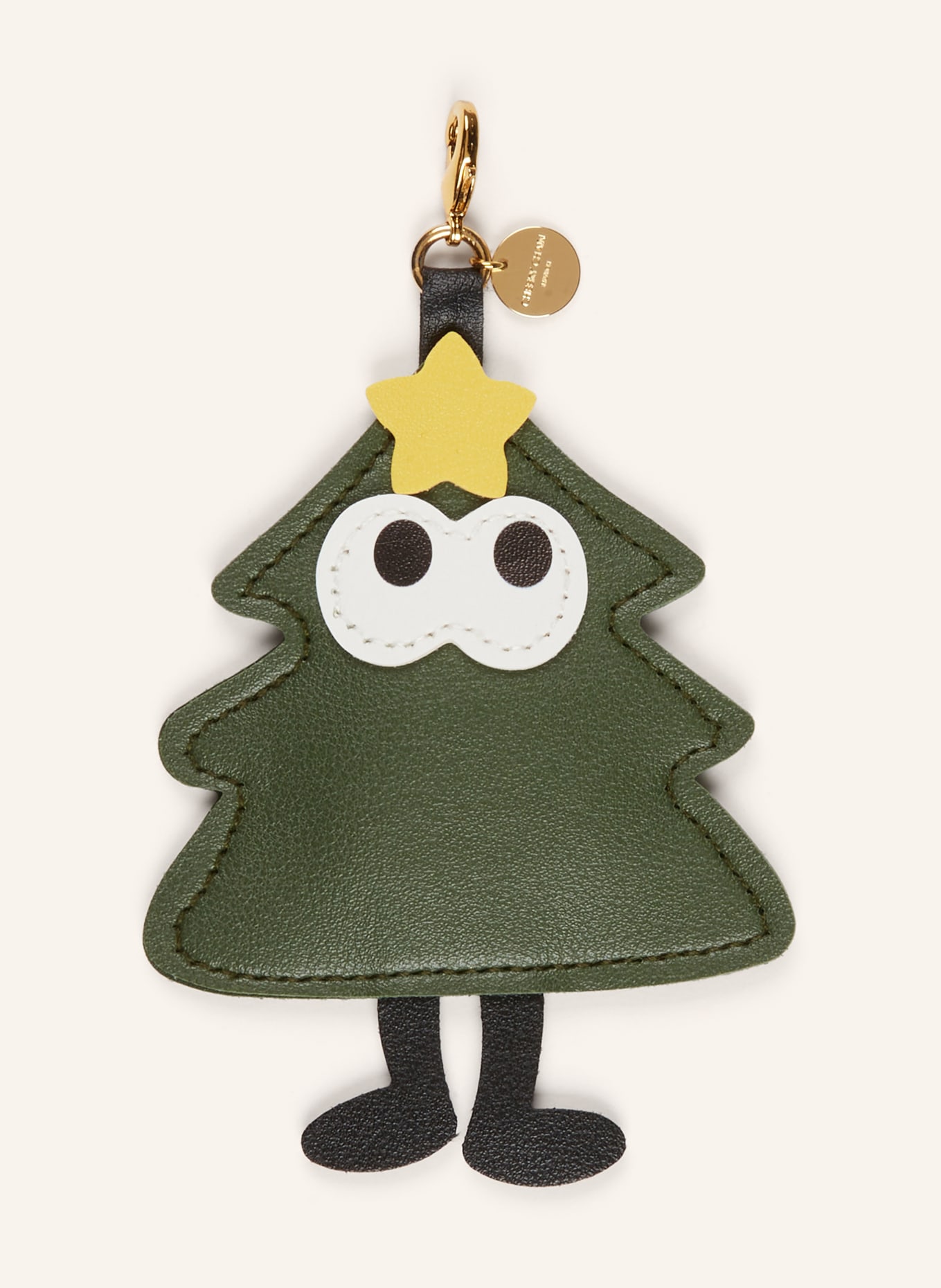 CHEEKY CHAIN MUNICH Taschenanhänger UDO: DUNKELGRÜN / GELB / WEISS