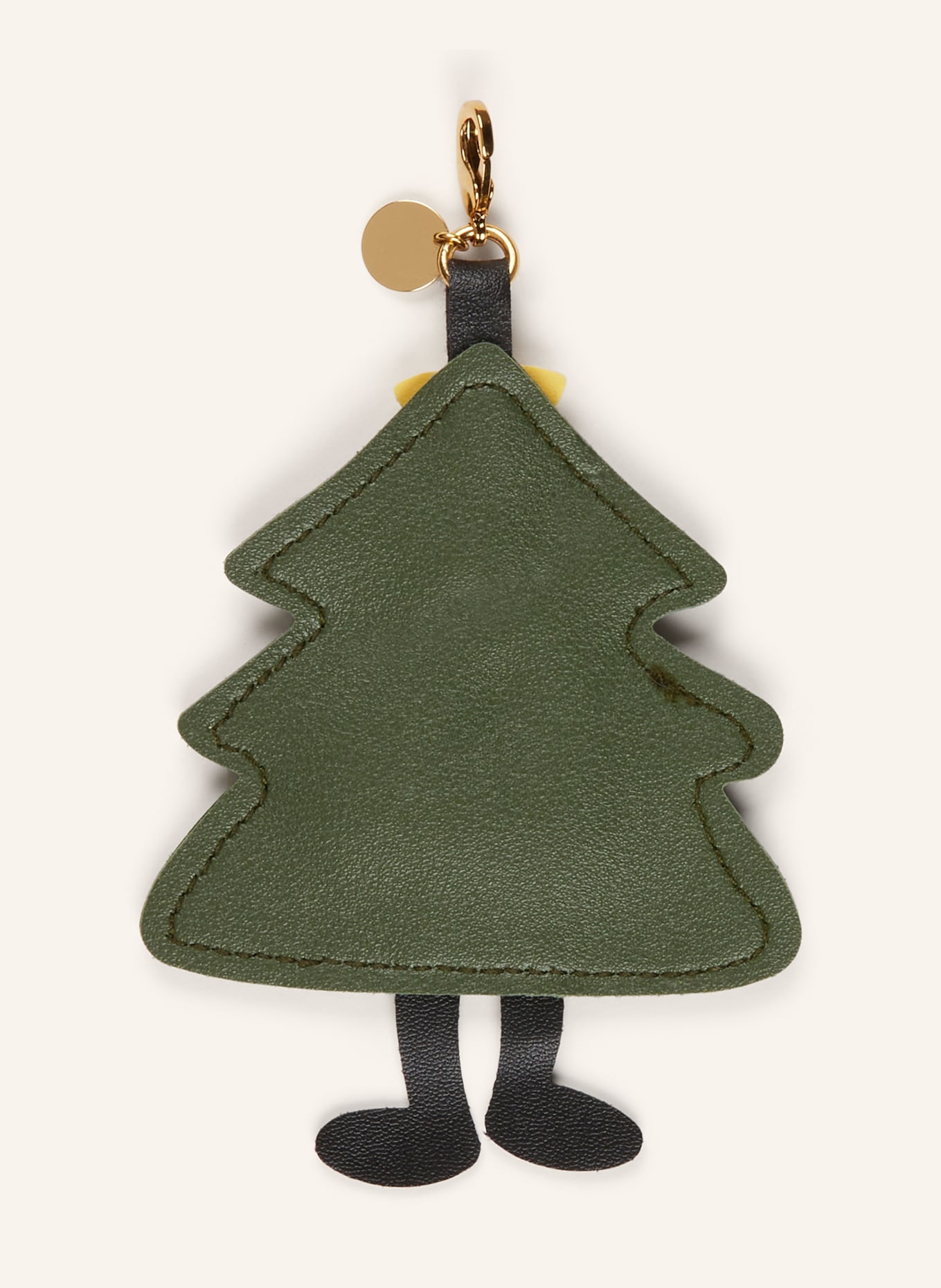 CHEEKY CHAIN MUNICH Taschenanhänger UDO: DUNKELGRÜN / GELB / WEISS