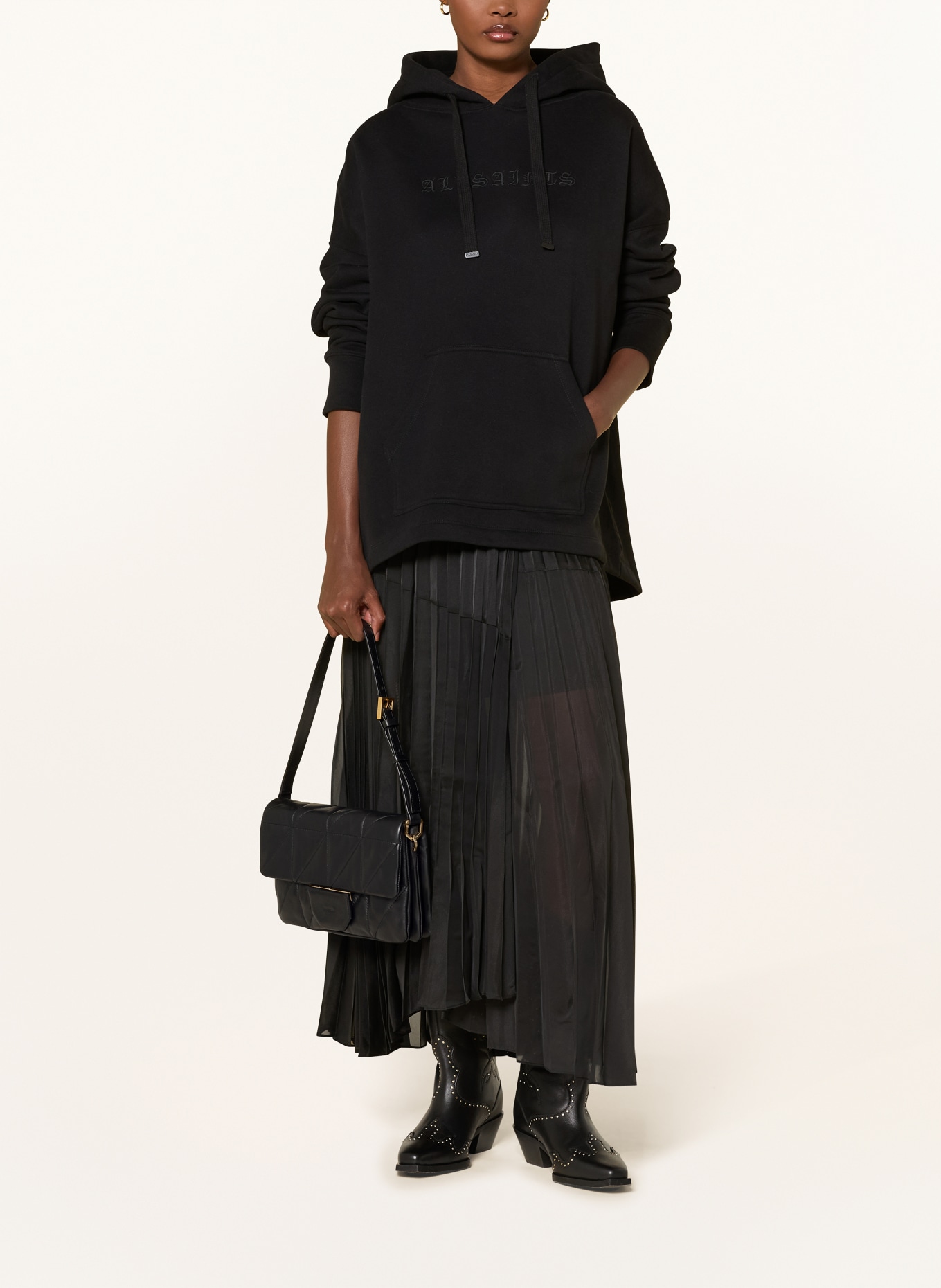 ALLSAINTS Schultertasche ONDINE: SCHWARZ