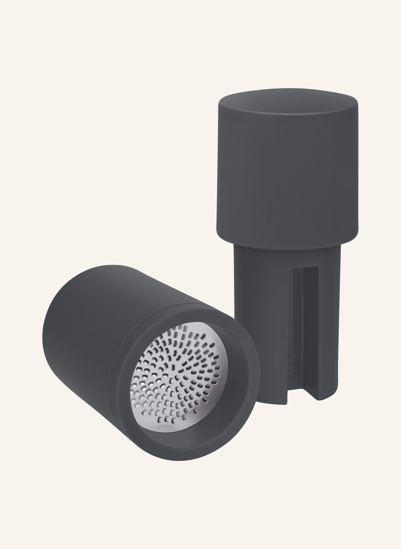 Microplane Gewürzmühle: DUNKELGRAU