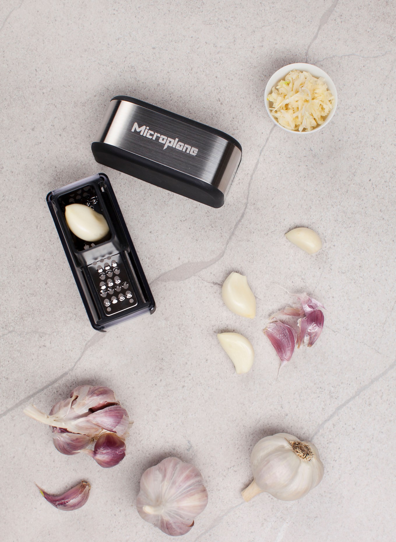 Microplane Knoblauchschneider: SCHWARZ