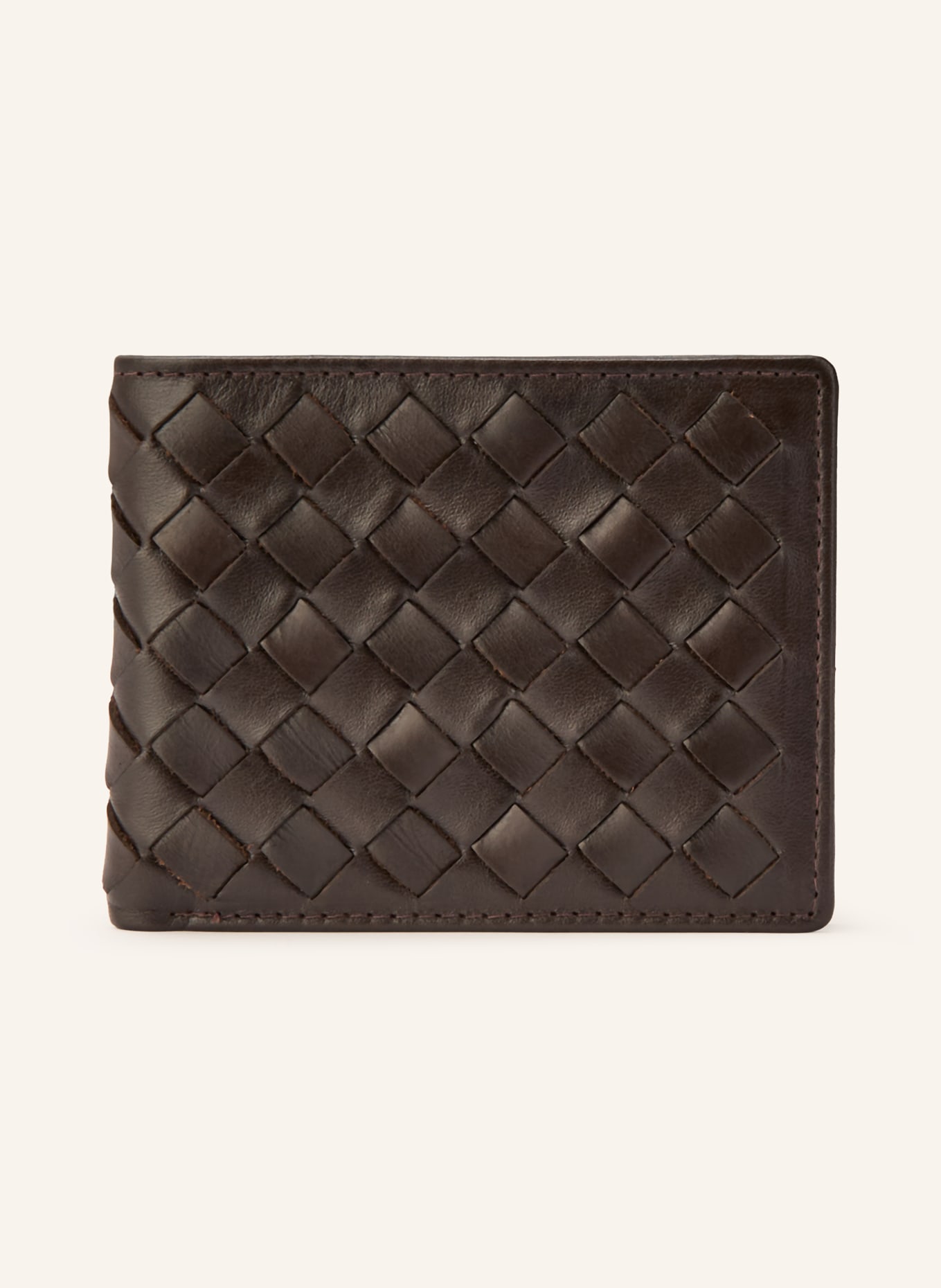 REISS Peněženka ELTON: TMAVĚ HNĚDÁ