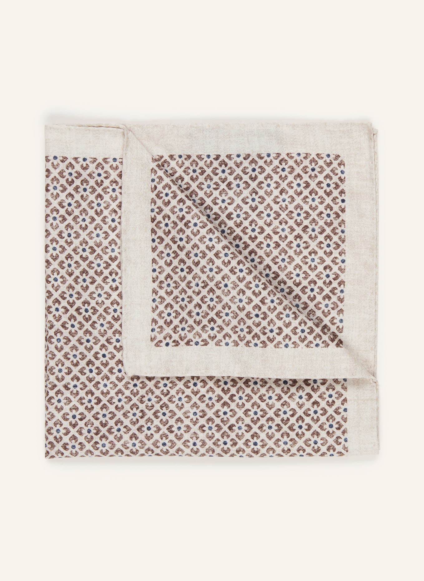 REISS Poszetka GRATO: BEŻOWY / CIEMNOBRĄZOWY